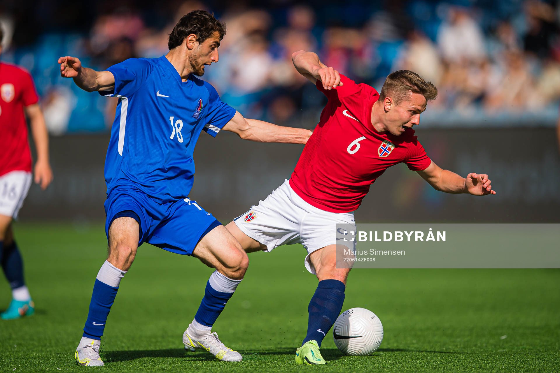 Abdulakh Khaibulaev of Azerbaijan and Johan Hove of Norway