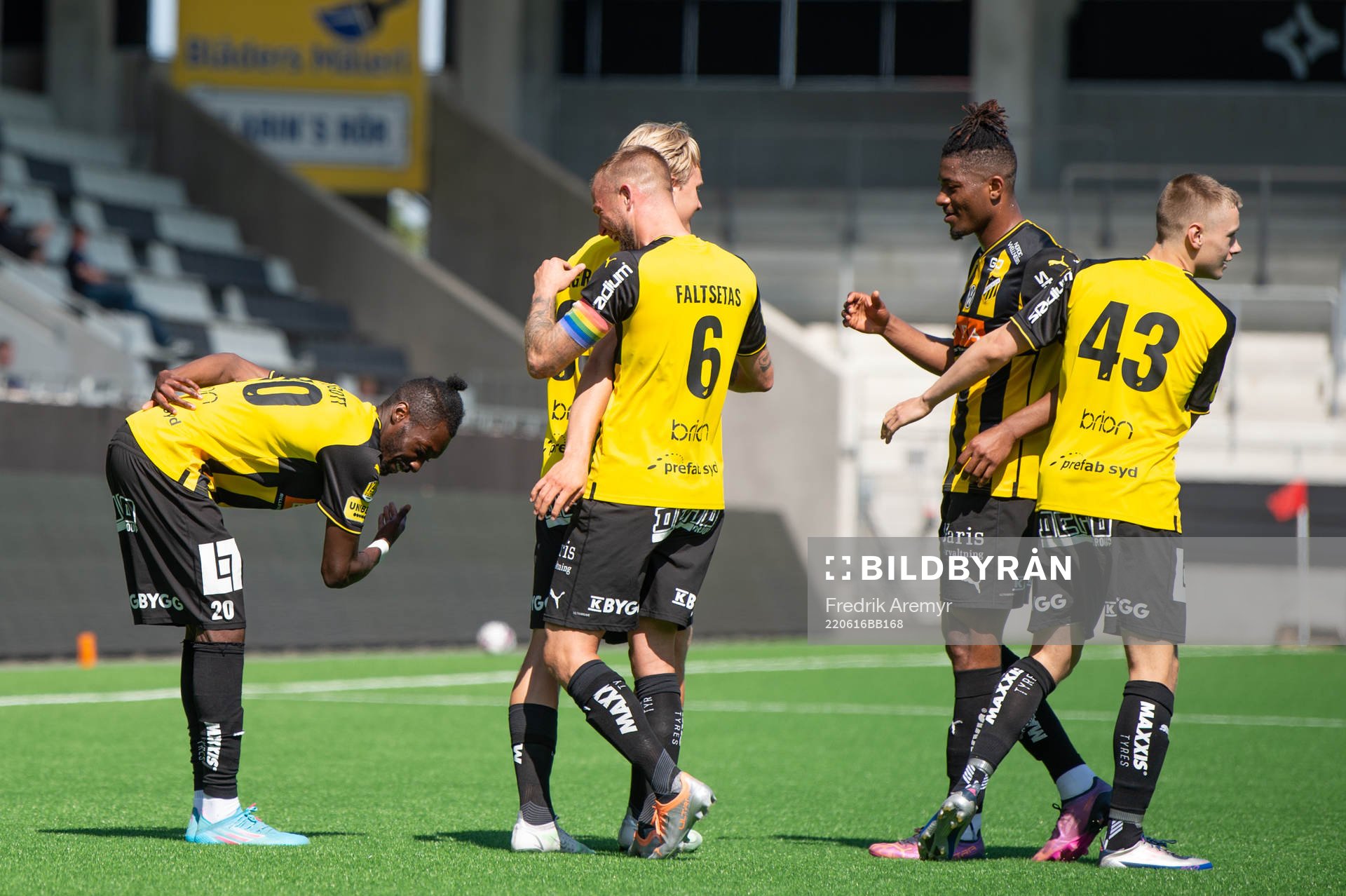 Häckens Blair Turgott firar sitt 1-0