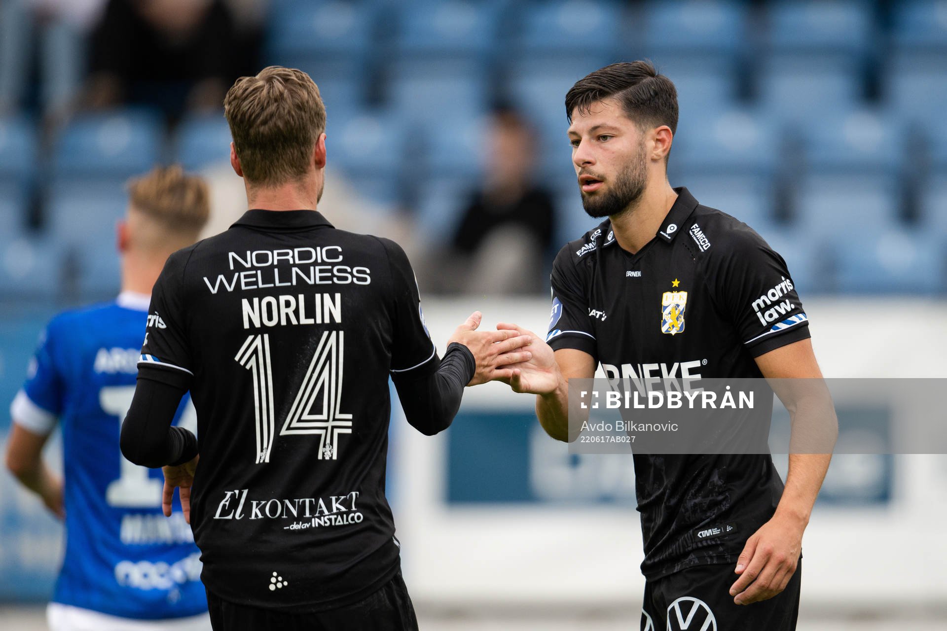 IFK Göteborgs Gustaf Norlin och Kevin Yakob jublar