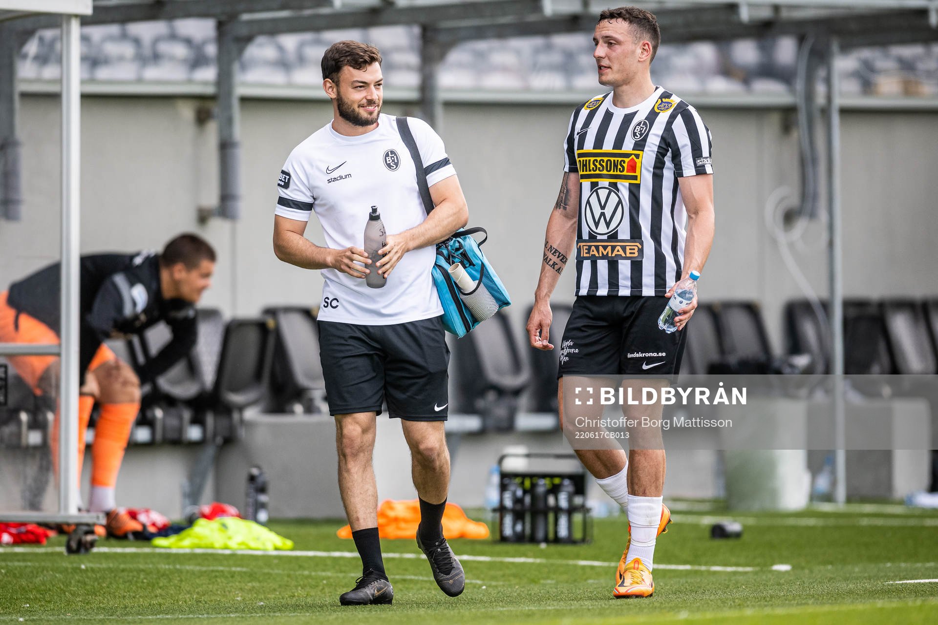 Landskronas fystränare Sebastian Ceder och Viktor Ekblom