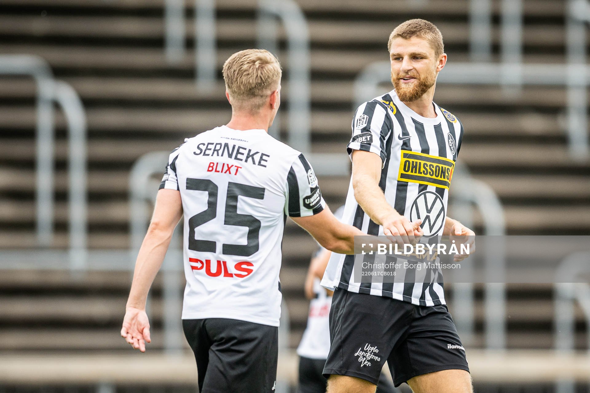 Landskronas Jacob Blixt och Erik Hedenquist jublar