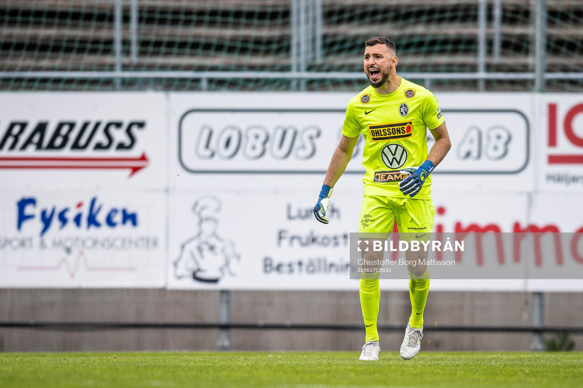 Landskronas målvakt Amr Kaddoura