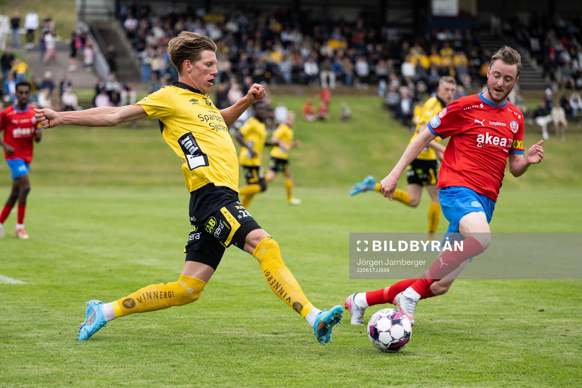 Elfsborgs Noah Söderberg och Helsingborgs Rasmus Jönsson