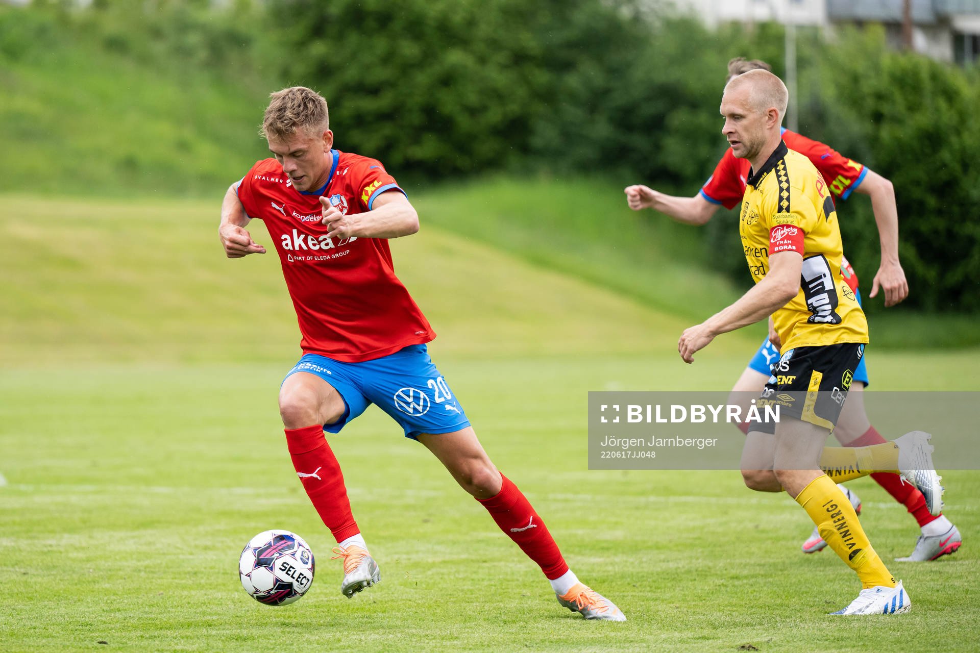 Helsingborgs Dennis Olsson och Elfsborgs Johan Larsson