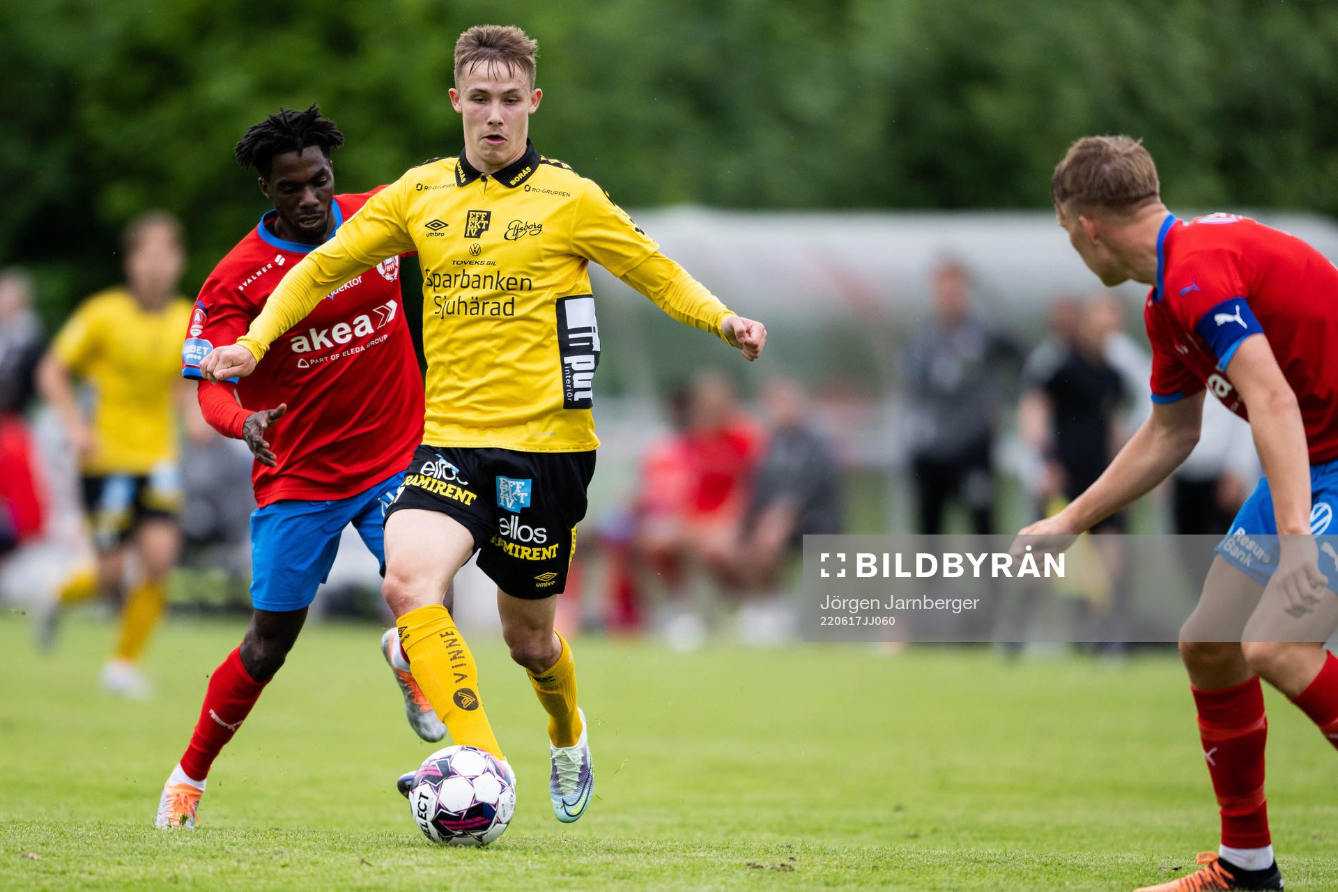 Elfsborgs Jacob Ondrejka och Helsingborgs Benjamin Acquah