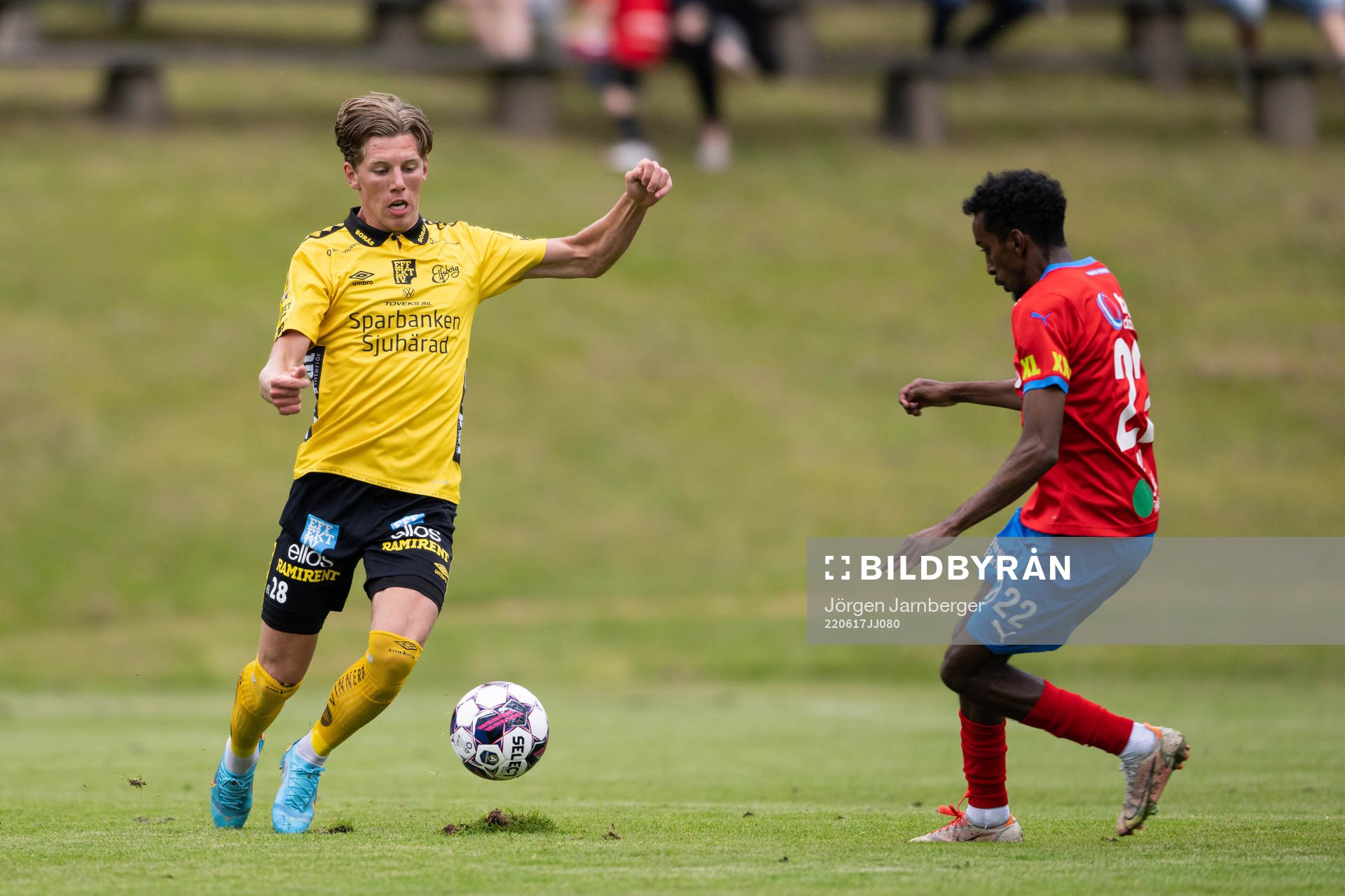 Elfsborgs Noah Söderberg och Helsingborgs Taha Ali