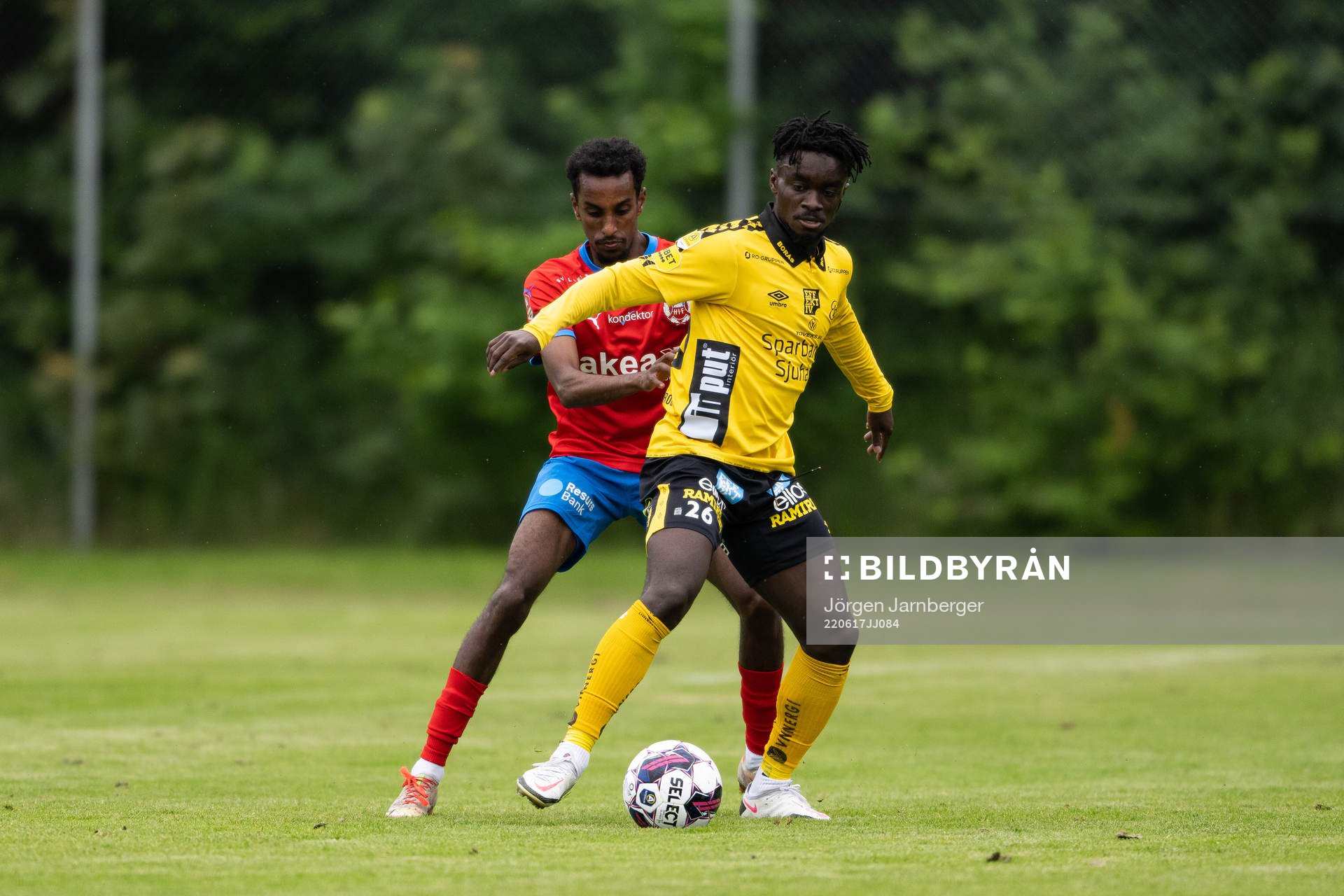 Helsingborgs Taha Ali och Elfsborgs Emmanuel Boateng