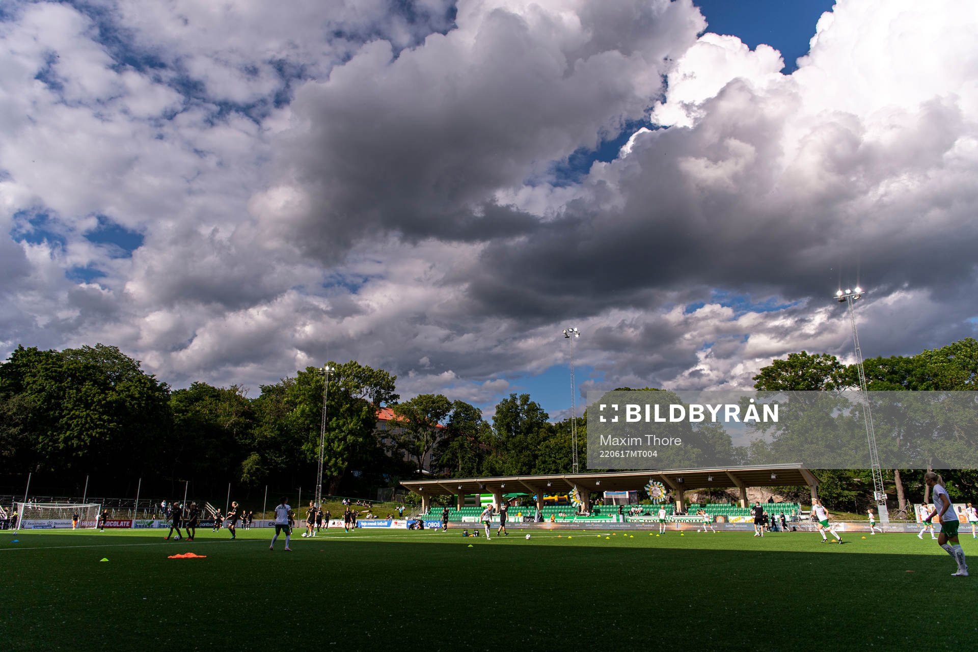 Vy över Hammarby IP