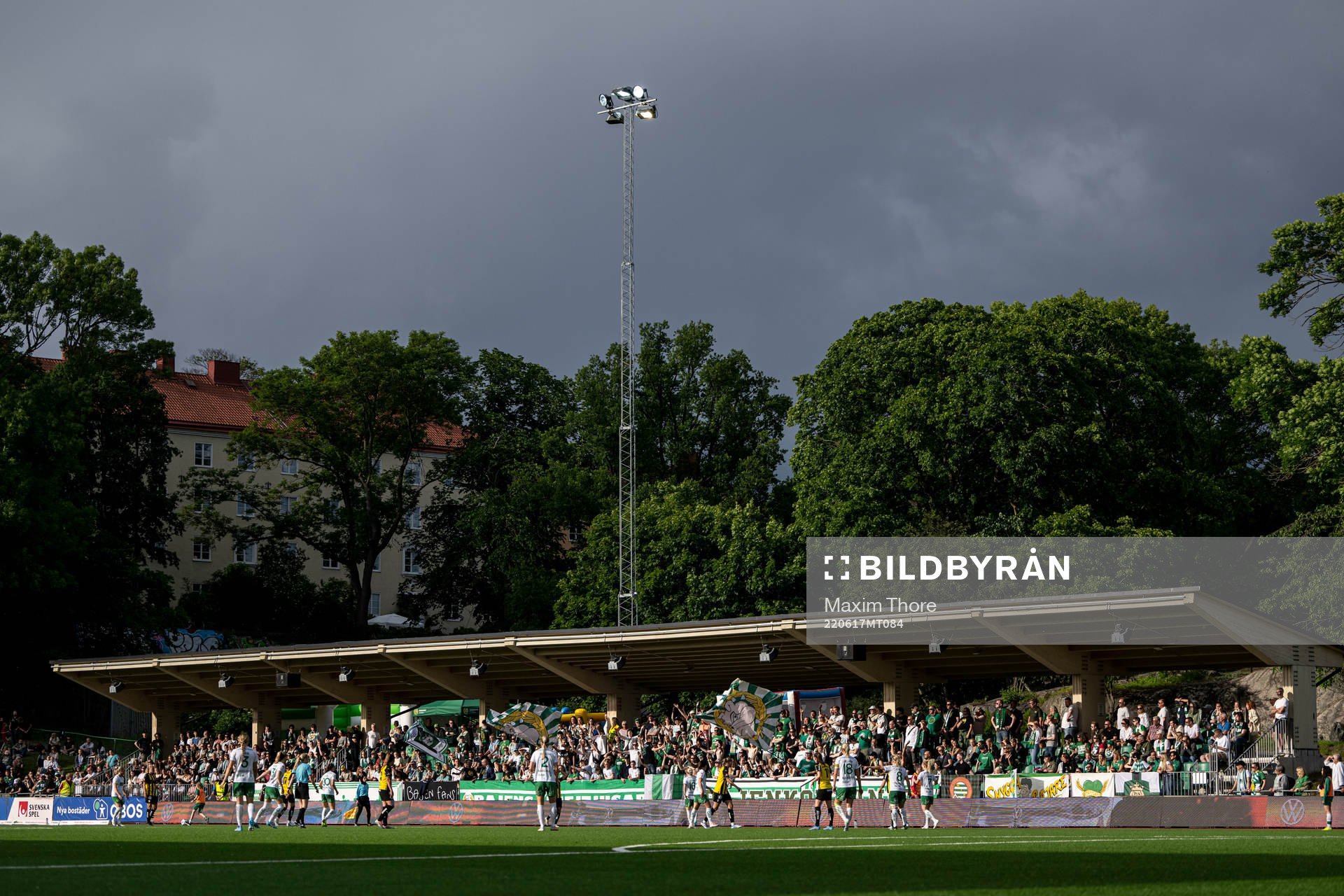 Vy över Hammarby IP