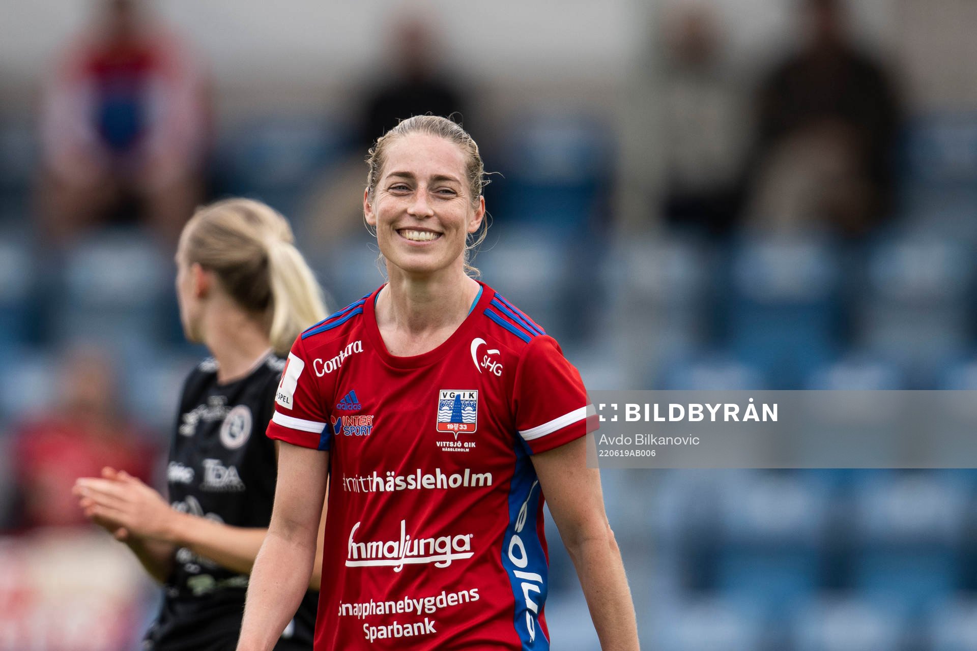 Vittsjös Linda Sällström jublar