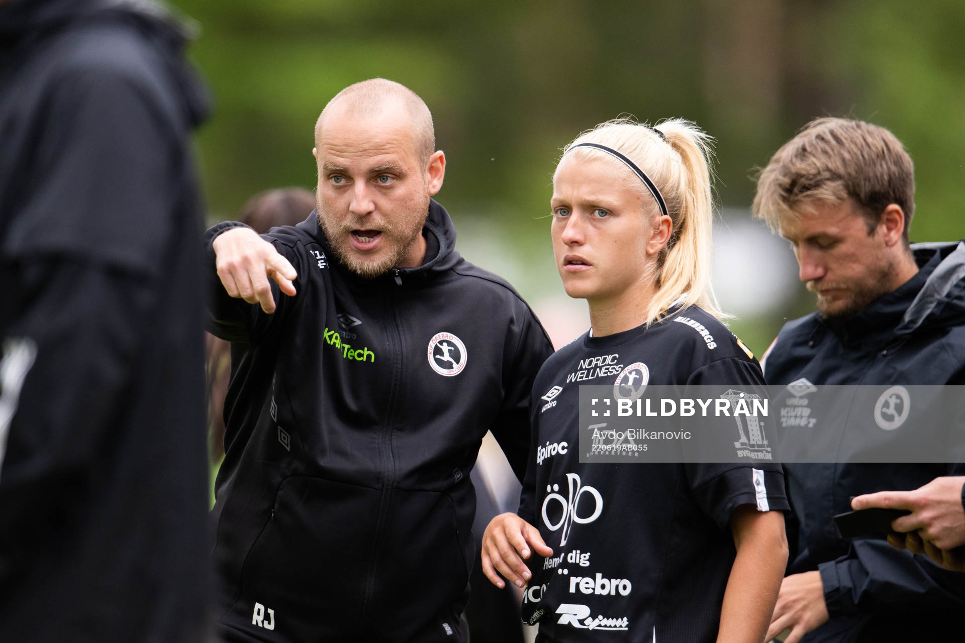Örebros tränare Rickard Johansson och Katie Jayne Lockwood