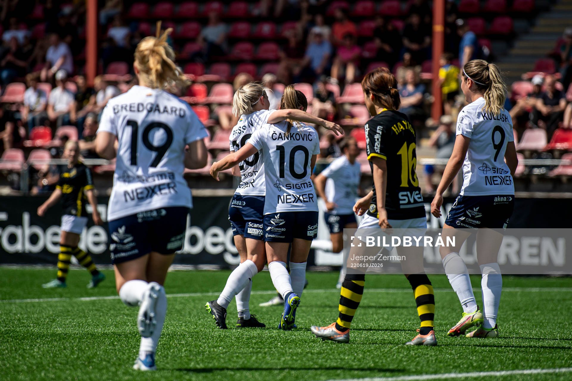 FC Rosengårds Jelena Cankovic jublar