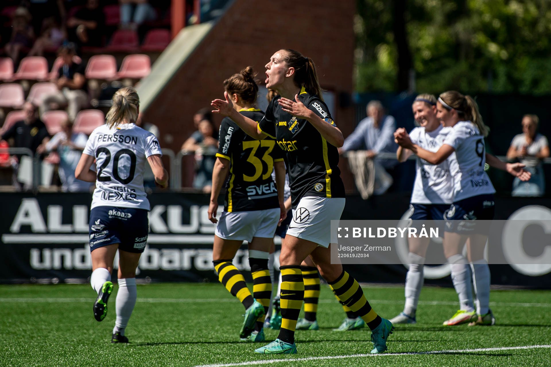 AIKs Jennie Nordin reagerar