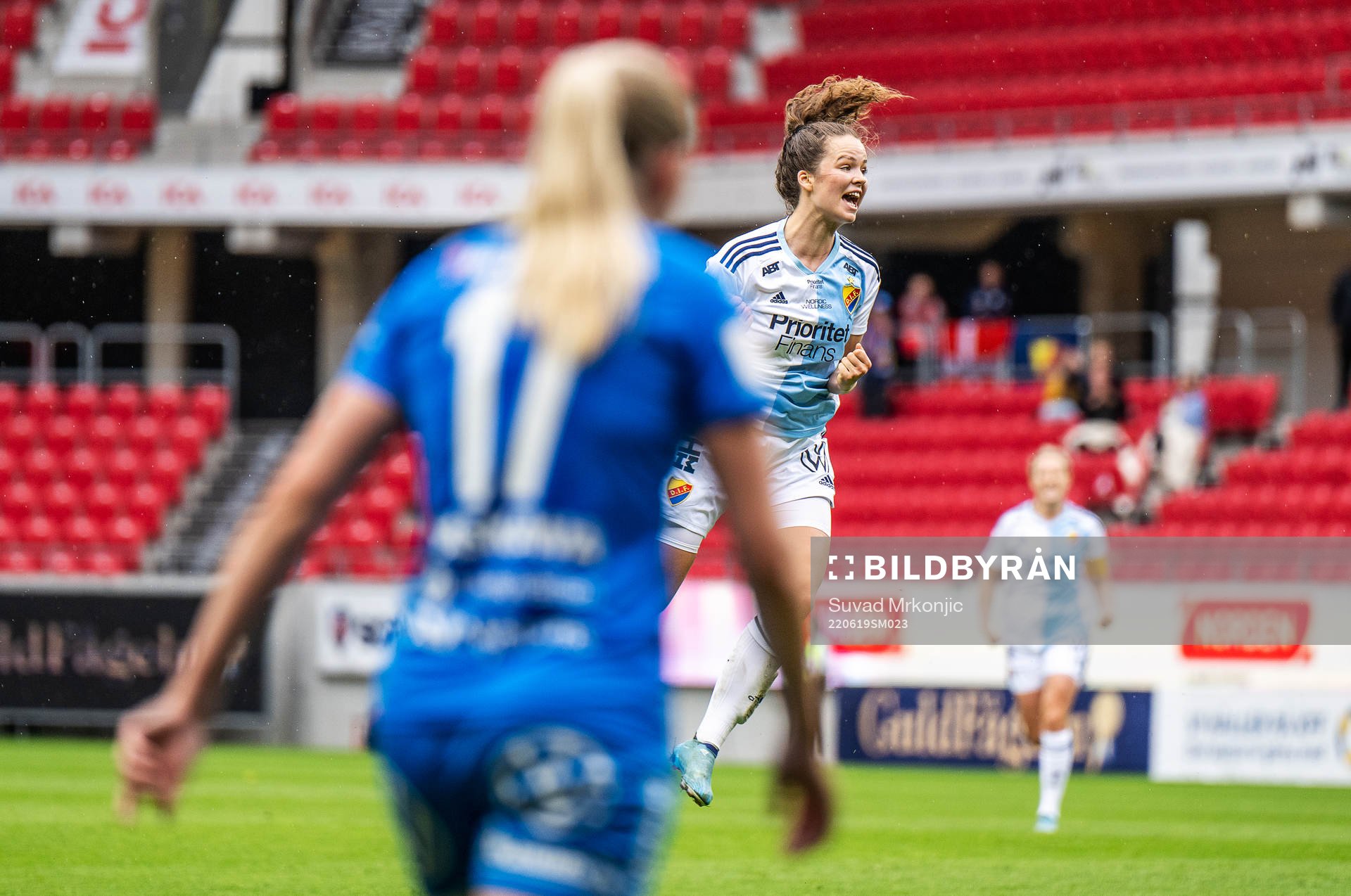 Djurgårdens Julia Walentowicz jublar