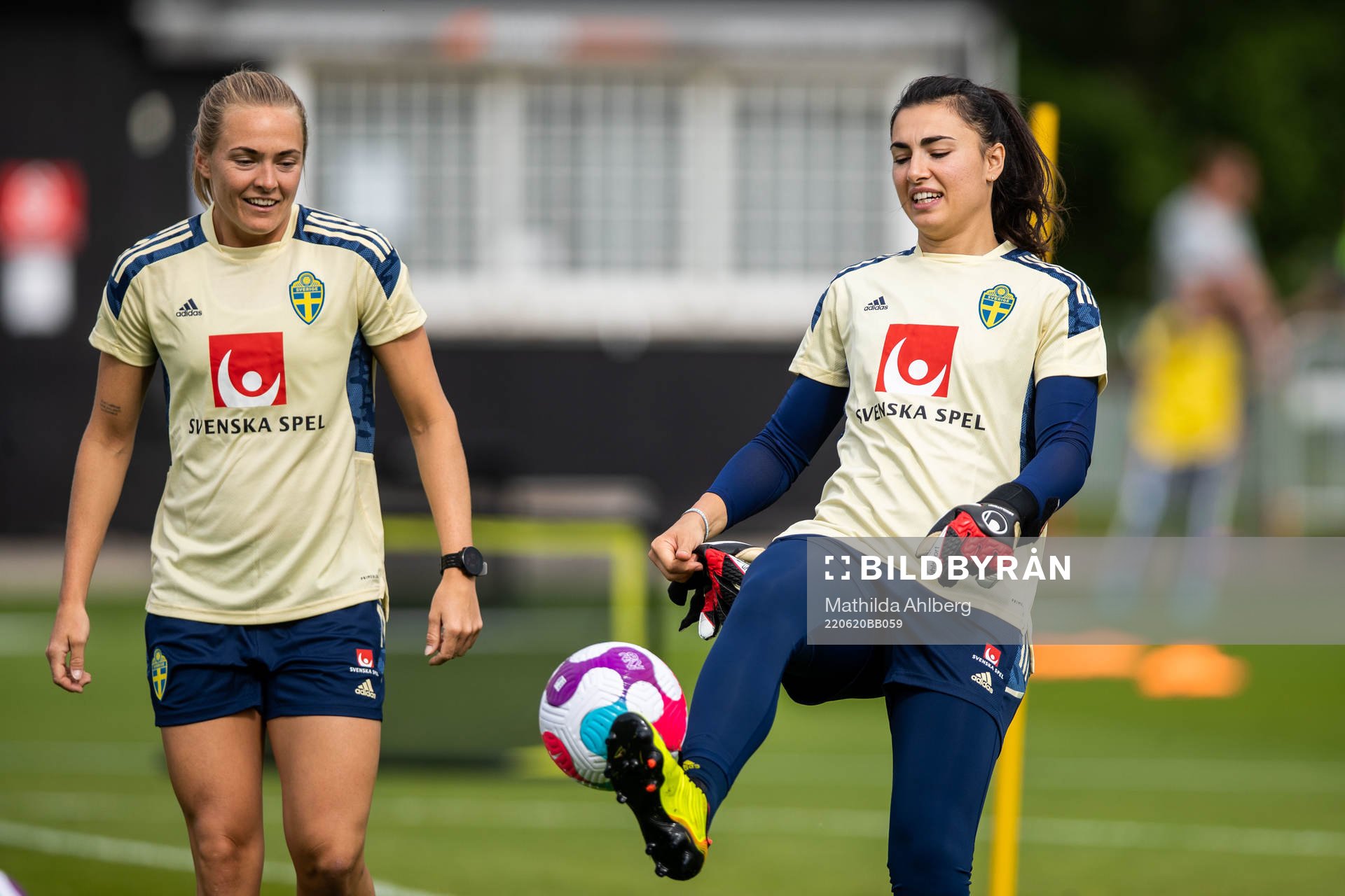 Goalkeeper Zecira Musovic of the Swedish women's national