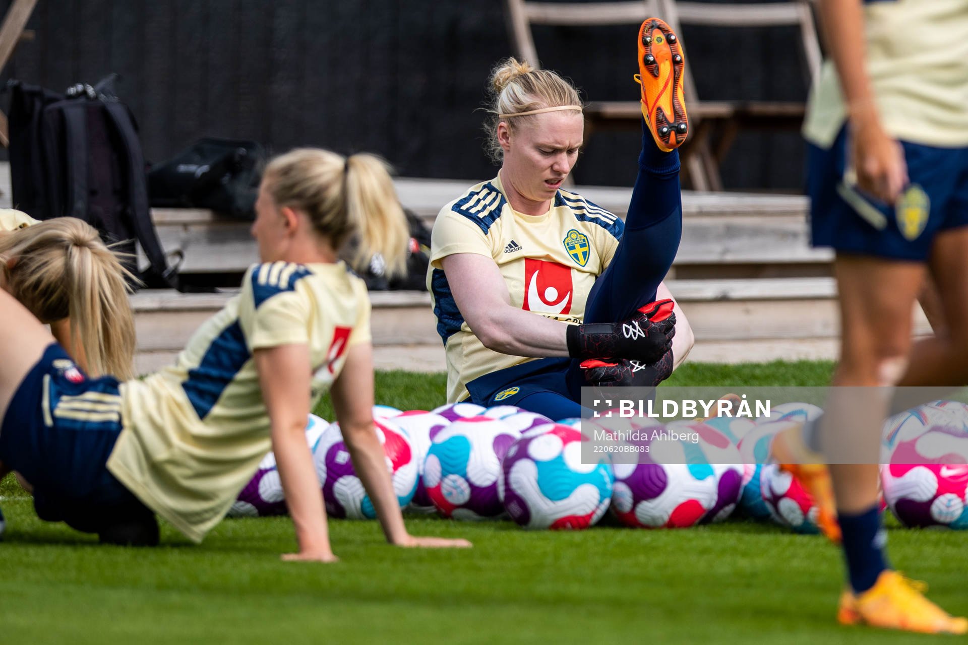 Goalkeeper Hedvig Lindahl of the Swedish women's national