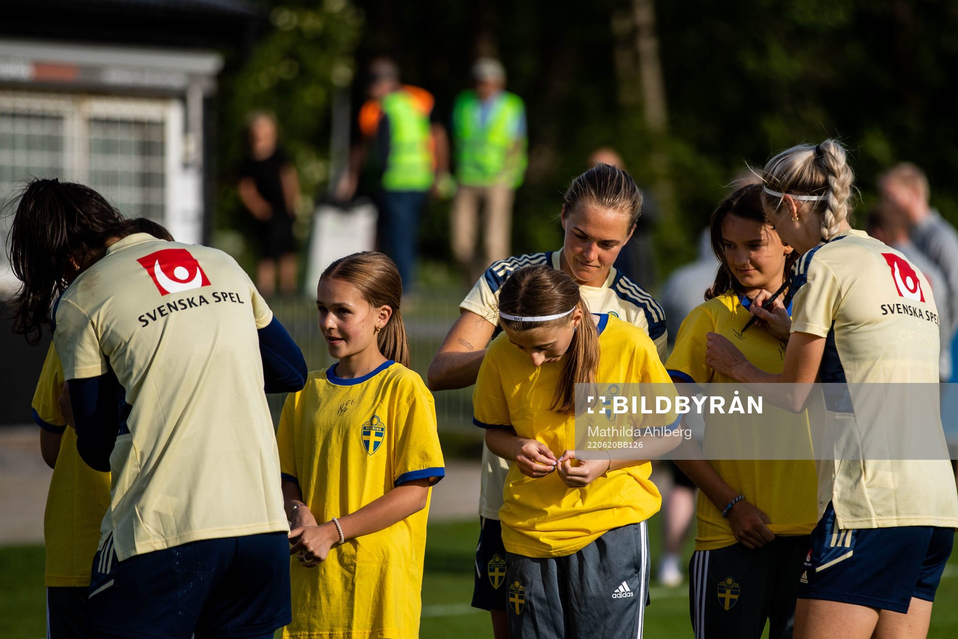 Magdalena Eriksson of the Swedish women's national football team after a training session on June 20, 2022 in Båstad. 