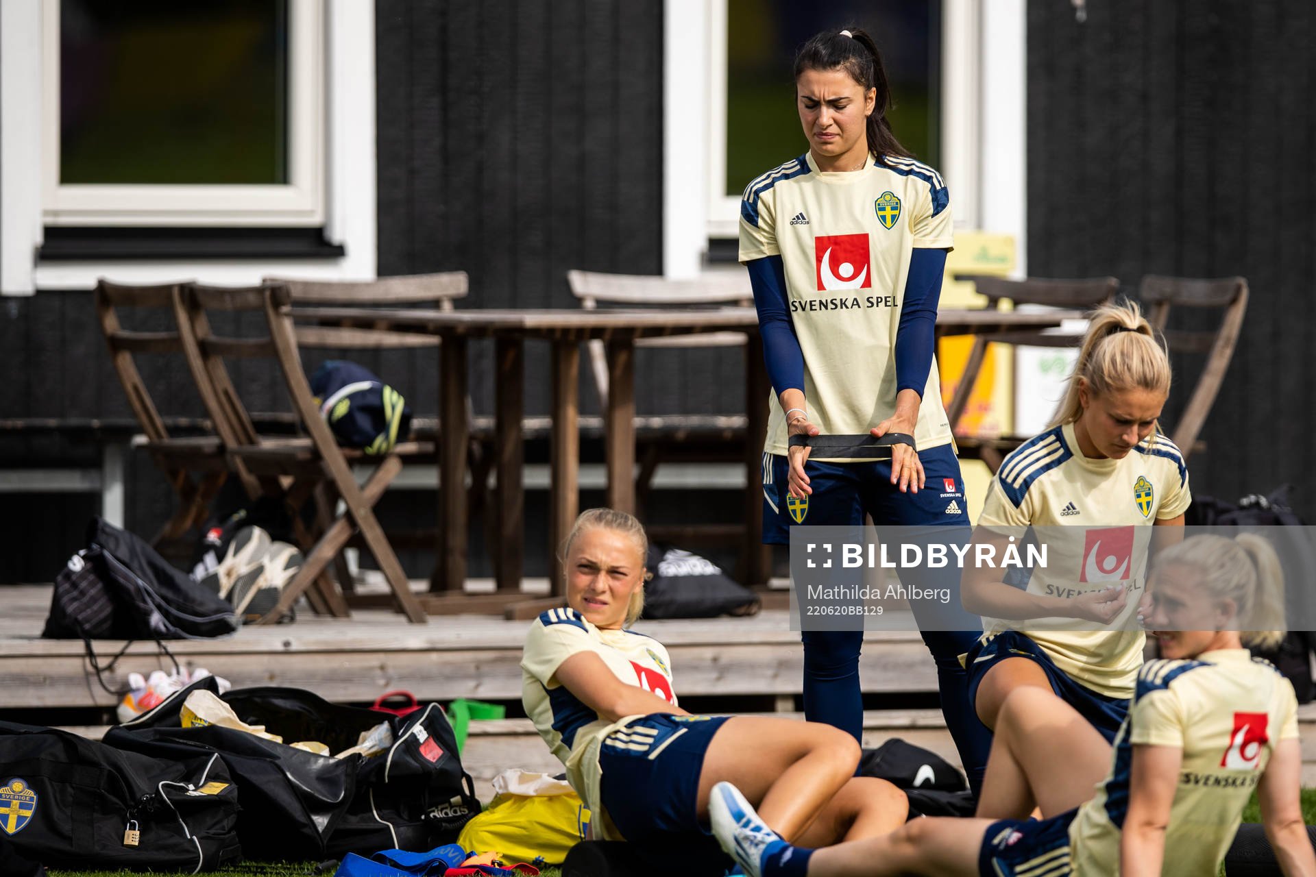 Goalkeeper Zecira Musovic of the Swedish women's national