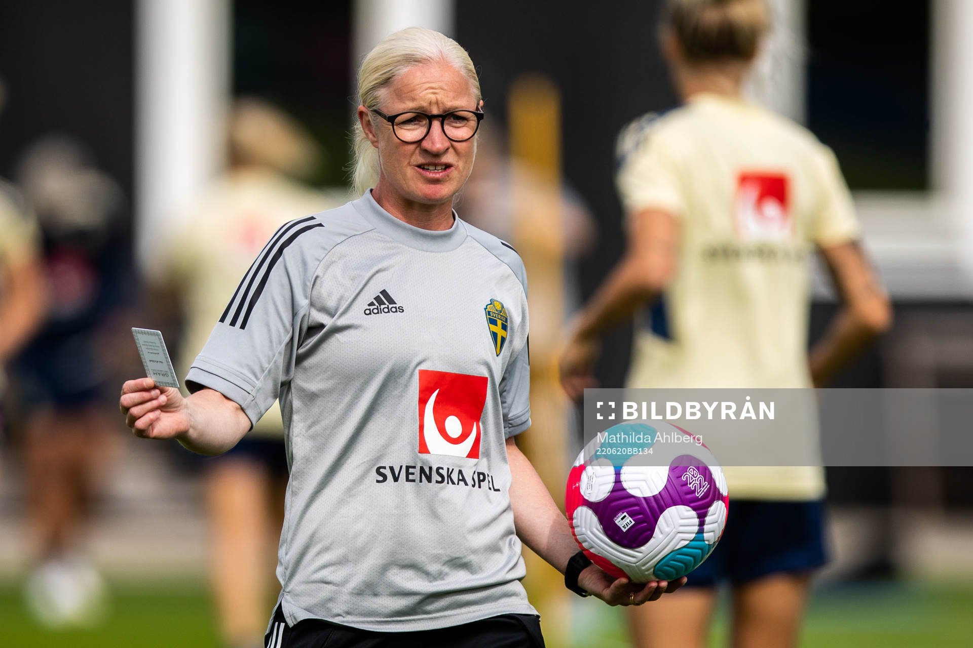 Assistent coach Victoria Sandell of the Swedish women's