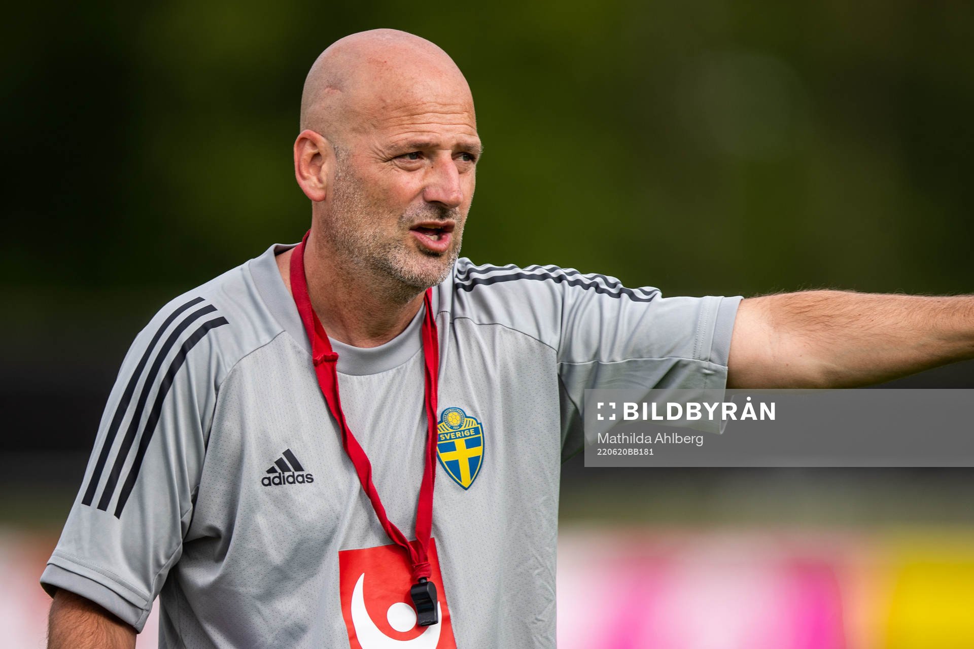Assistant coach Magnus Wikman of the Swedish women's