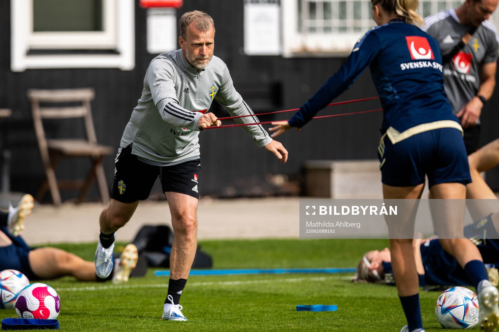 Physio Pontus Ekblom of the Swedish women's national