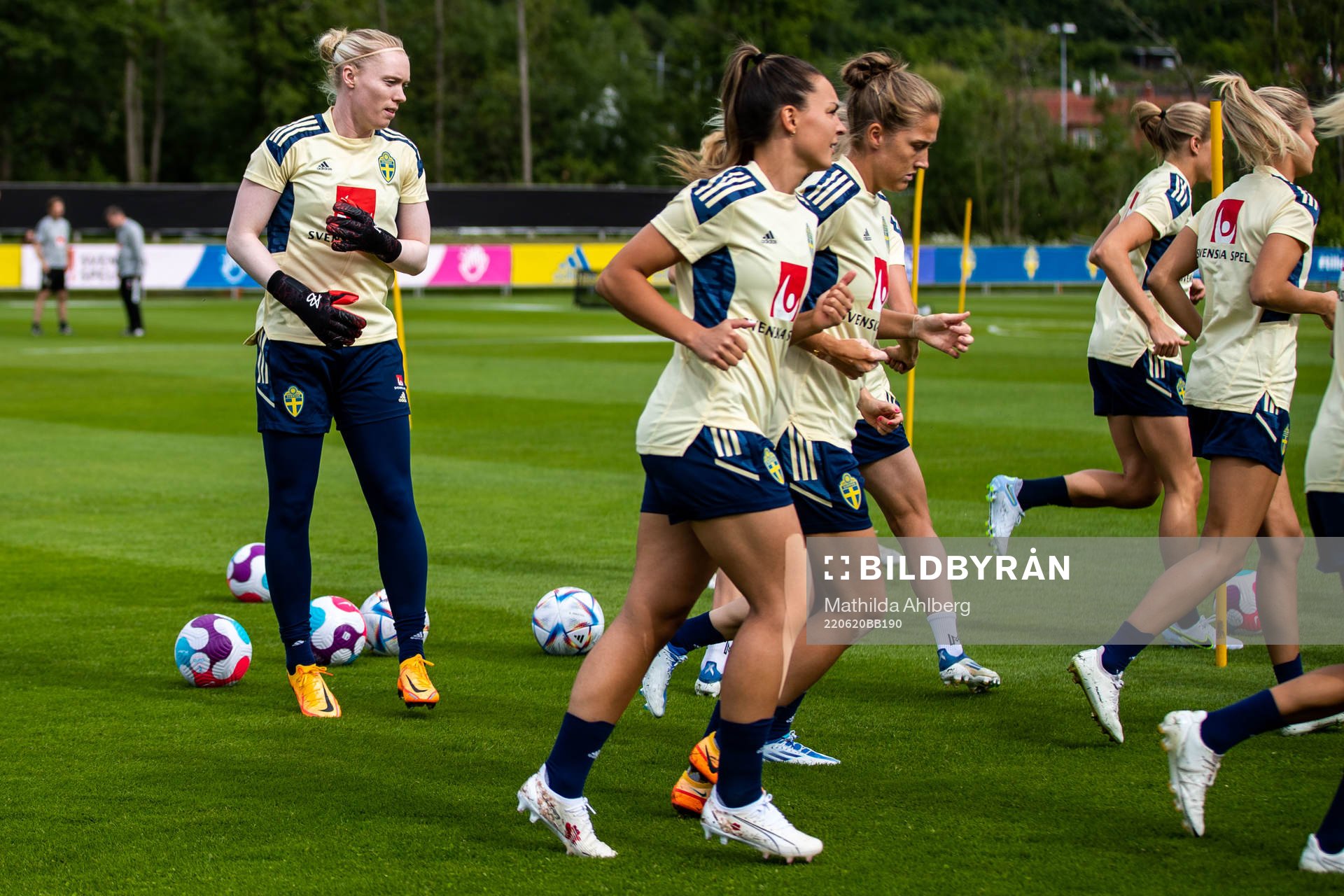 Goalkeeper Hedvig Lindahl of the Swedish women's national