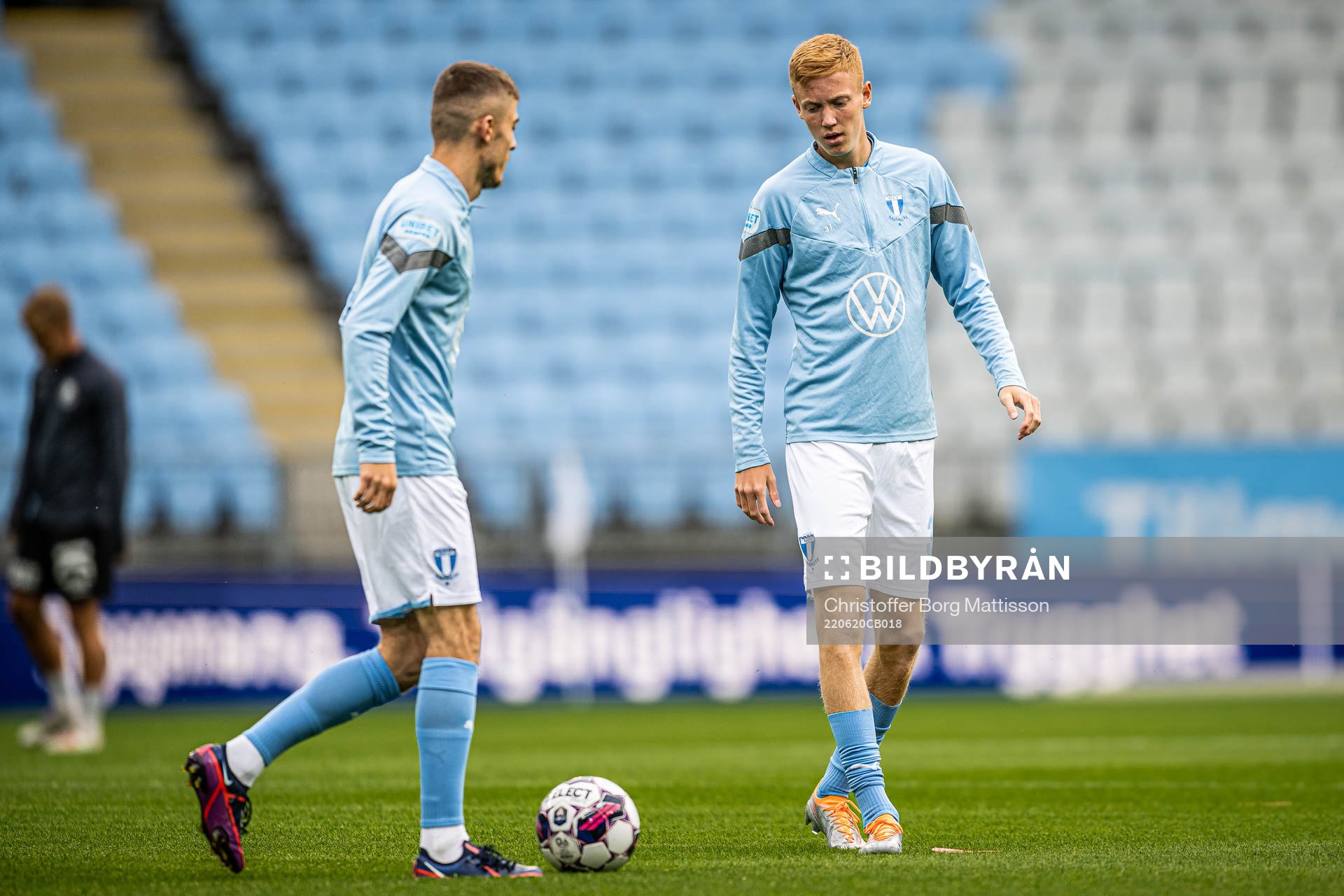 Malmö FFs Patriot Sejdiu och Hugo Larsson