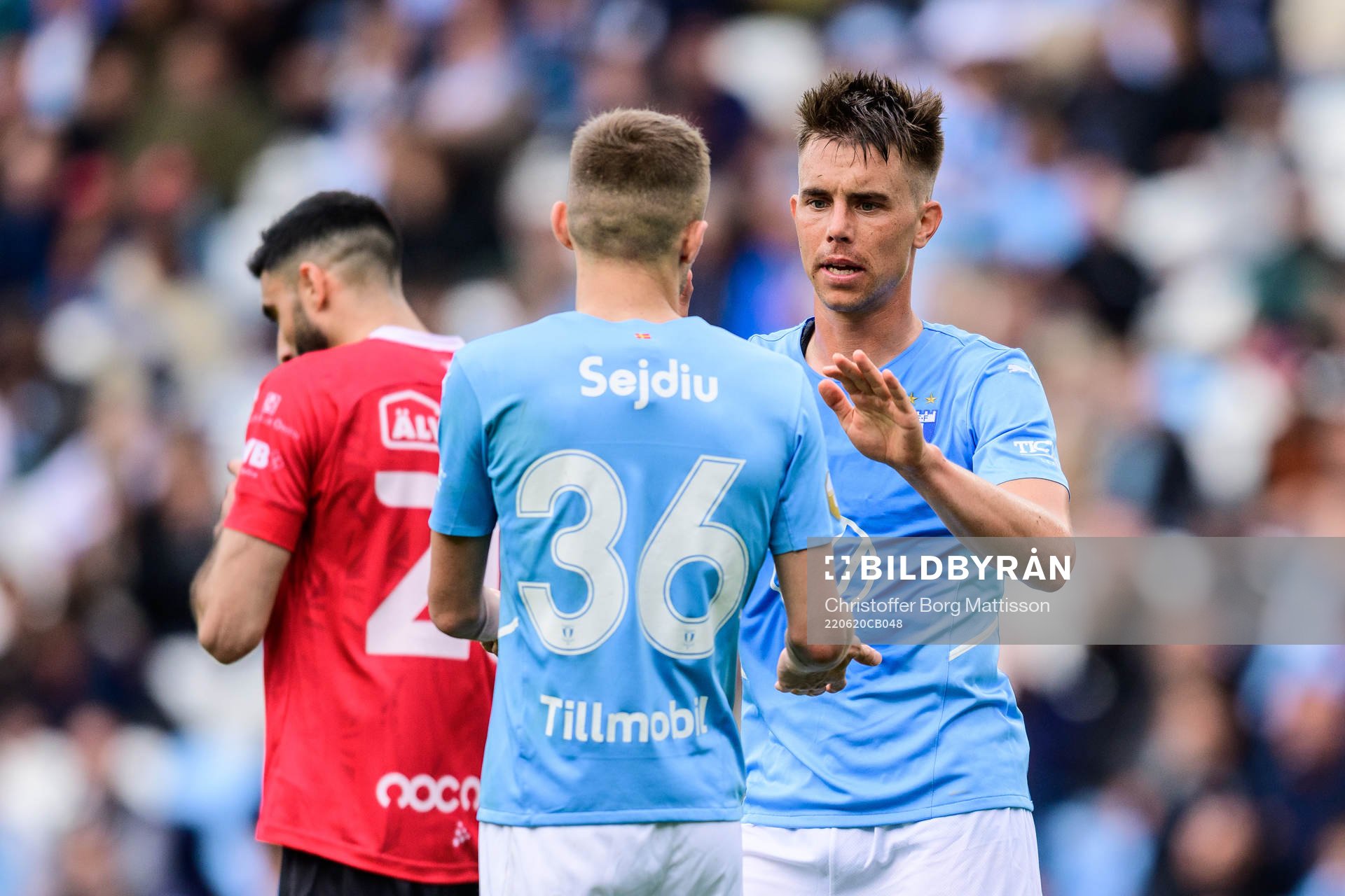 Malmö FFs Patriot Sejdiu jublar