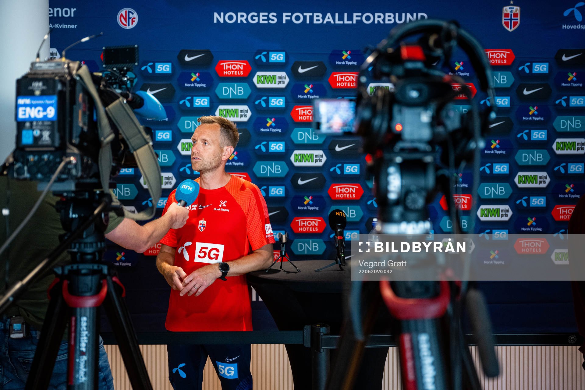 Martin Sjögren, head coach of the Norwegian women's