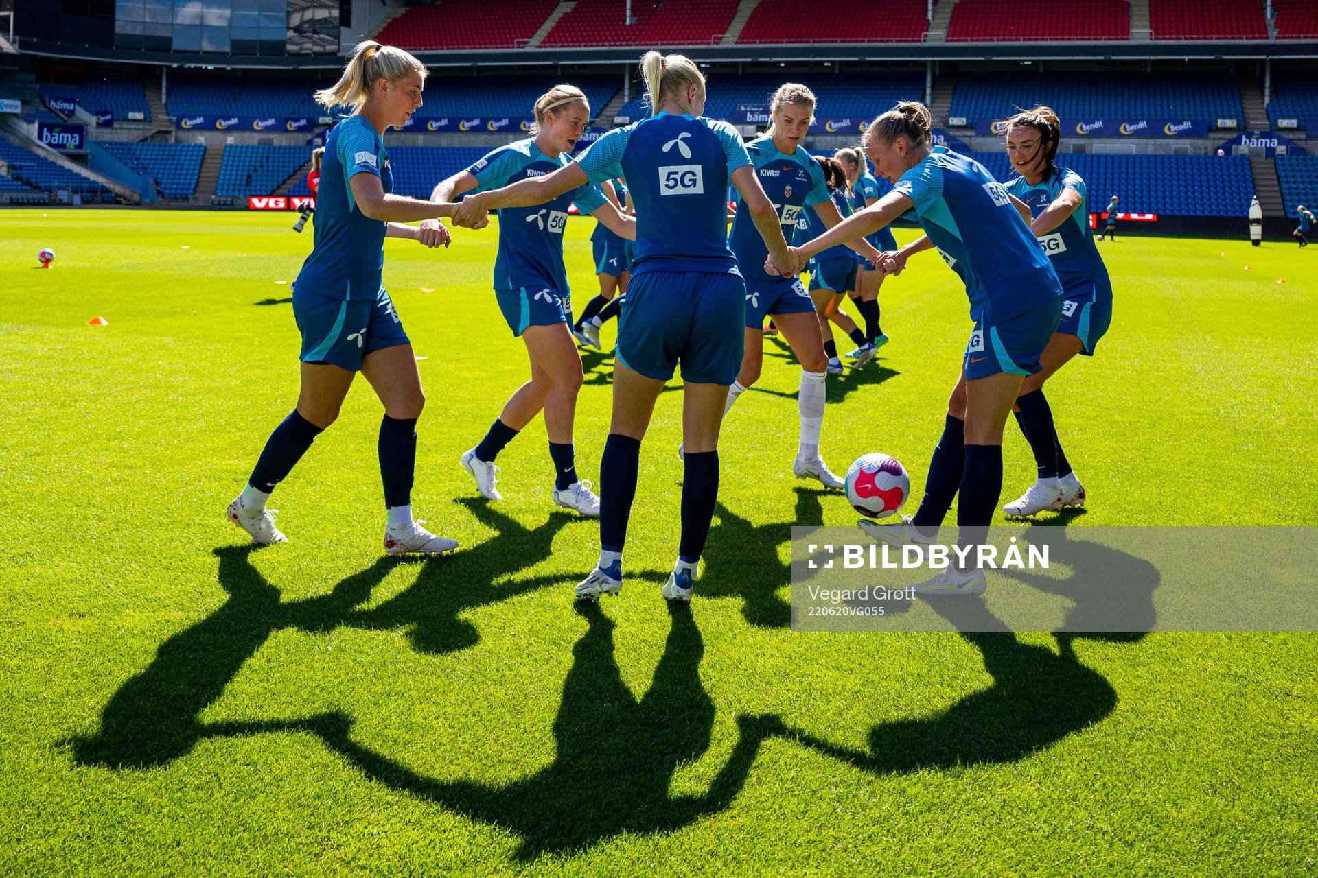 Sophie Román Haug, Julie Blakstad, Ada Hegerberg, Frida