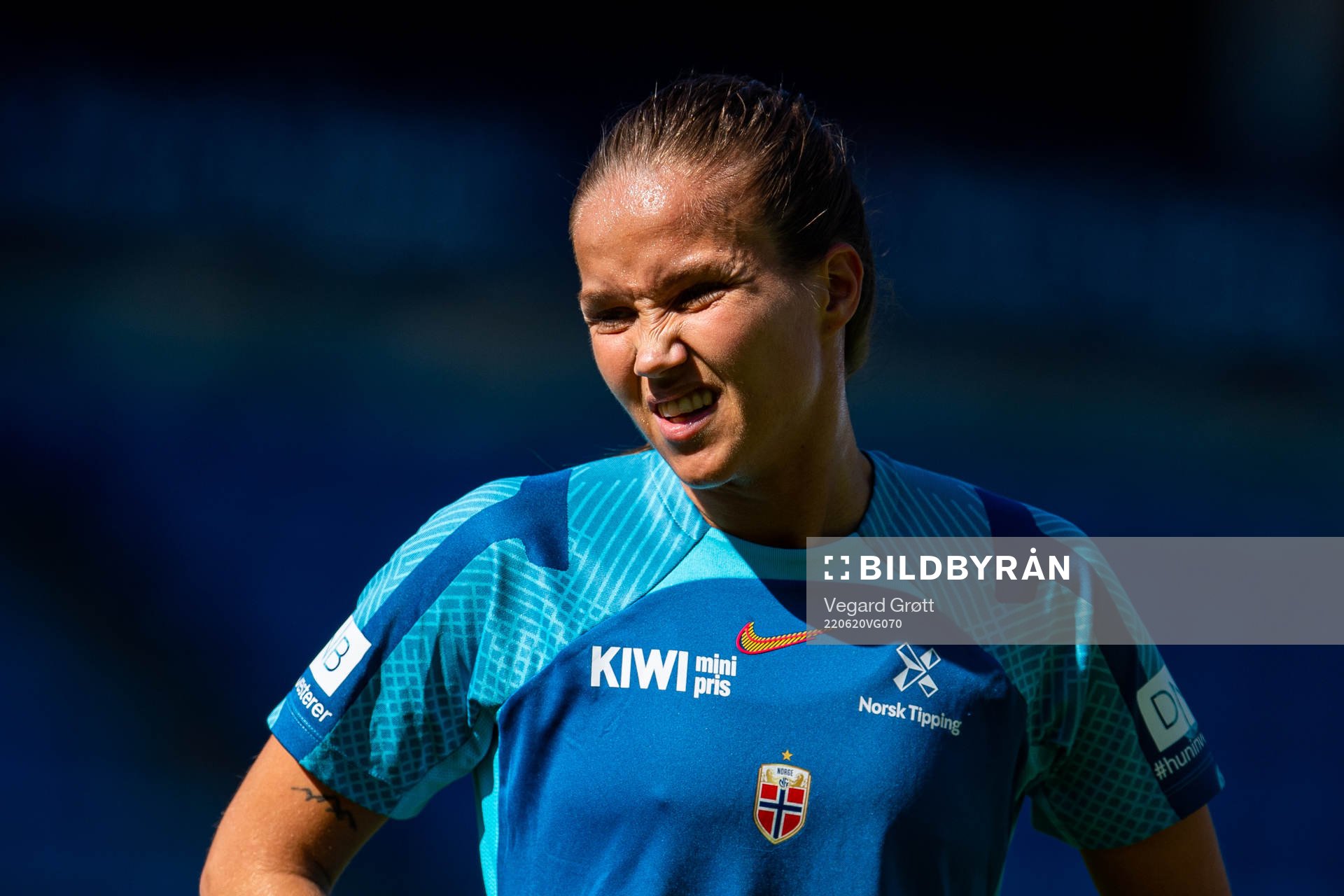 Guro Reiten of the Norwegian women's national football team