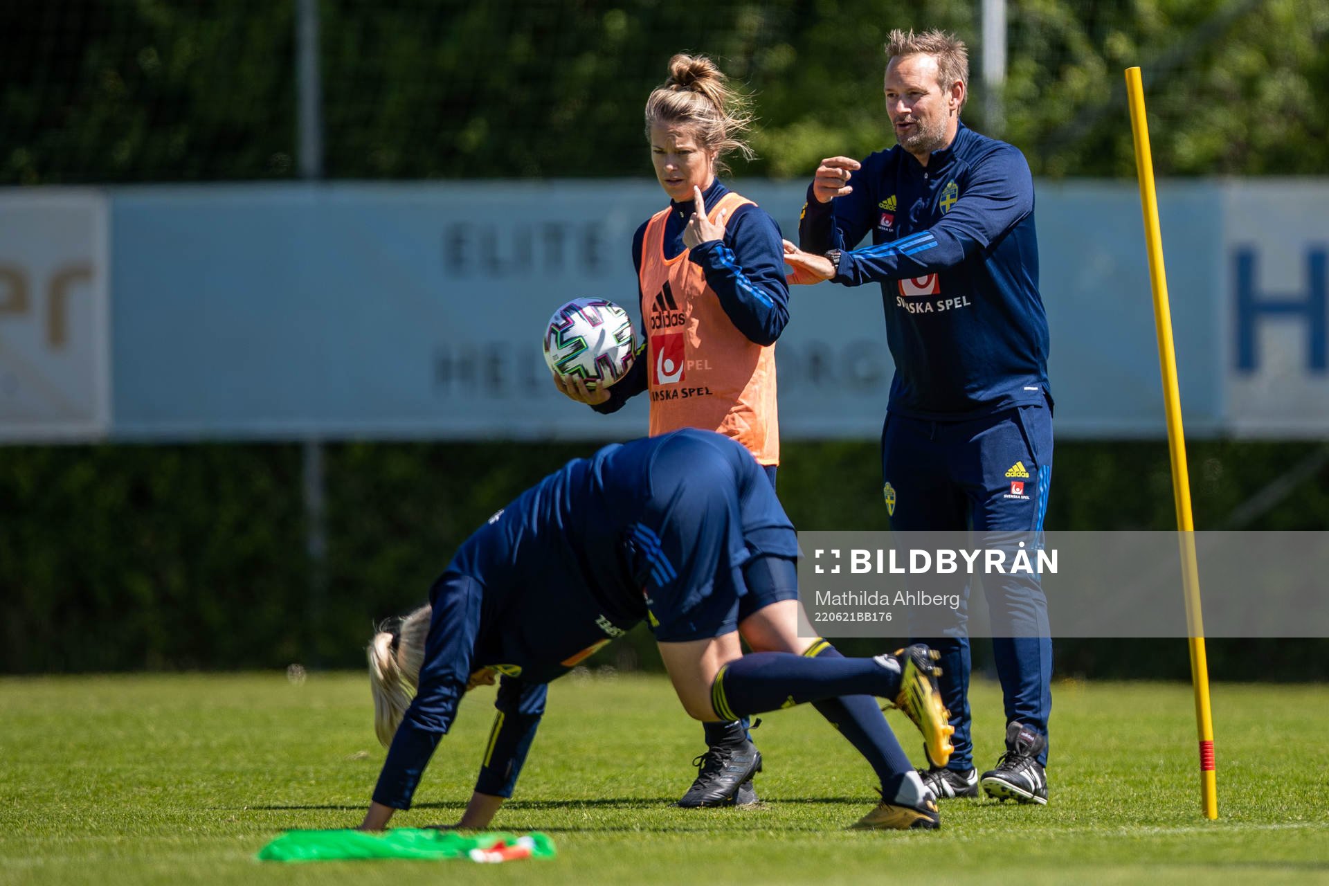 Tränare Johanna Almgren och förbundskapten Martin Möller