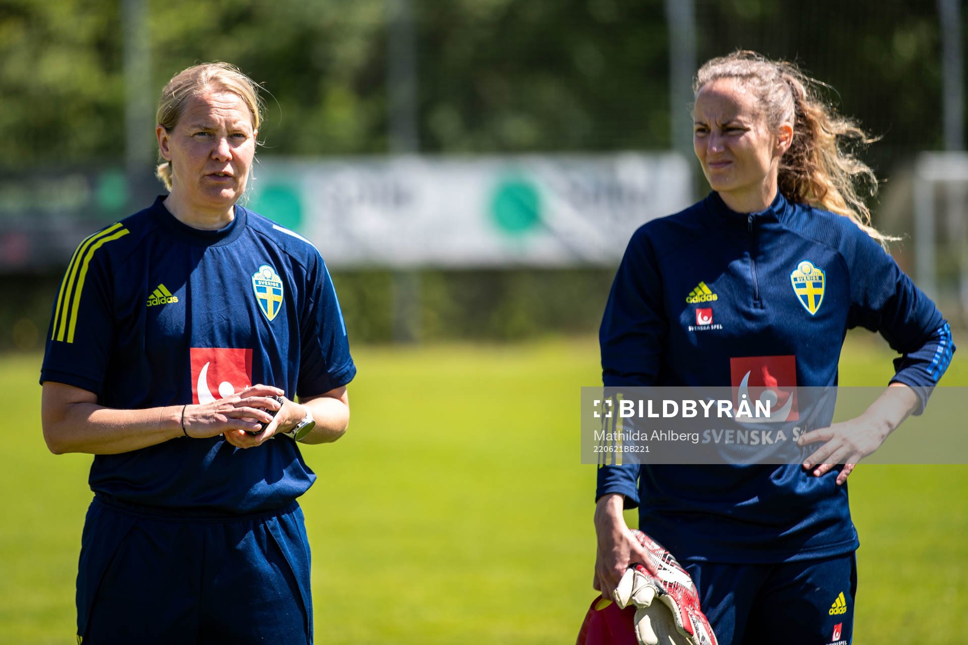 Kordinator Anna Nyström och Målvaktstränare Sofia