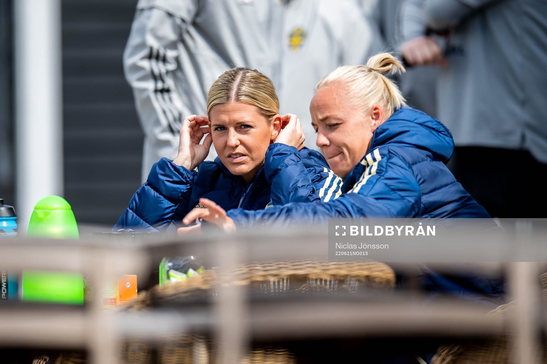 Olivia Schough and Caroline Seger of Sweden