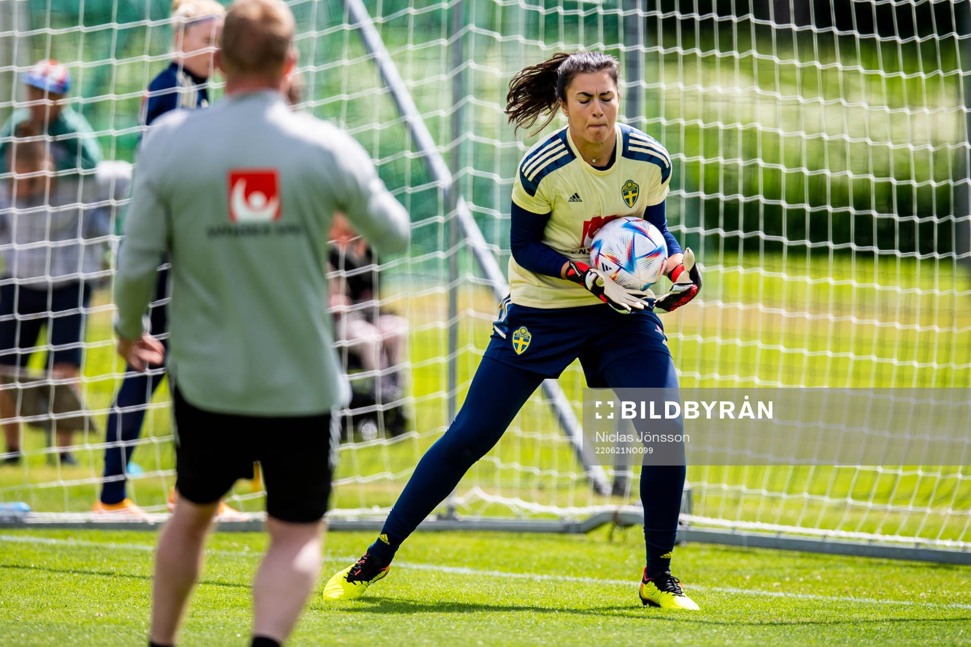 goalkeeper Zecira Musovic of Sweden