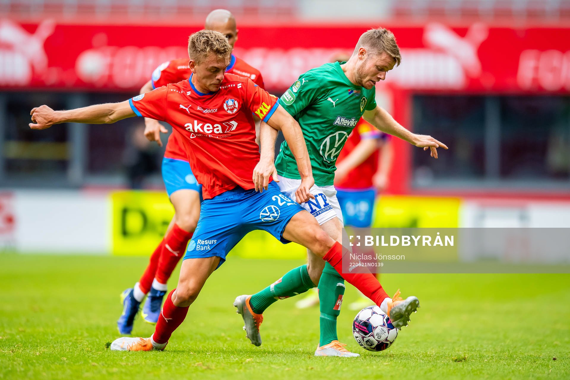 Helsingborgs Dennis Olsson och Jönköpings Daniel Ljung