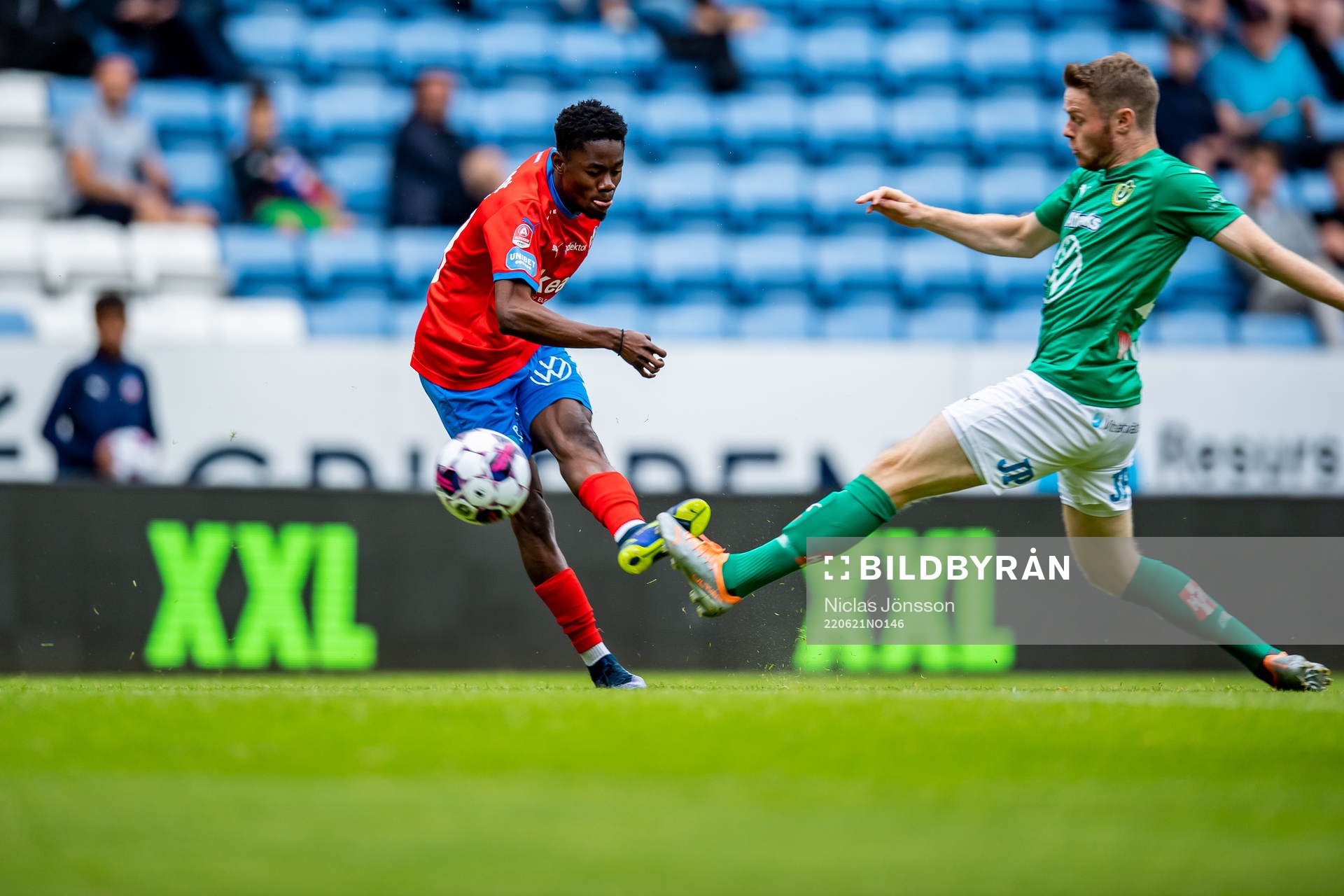 Helsingborgs Joseph Amoako gör 1-0