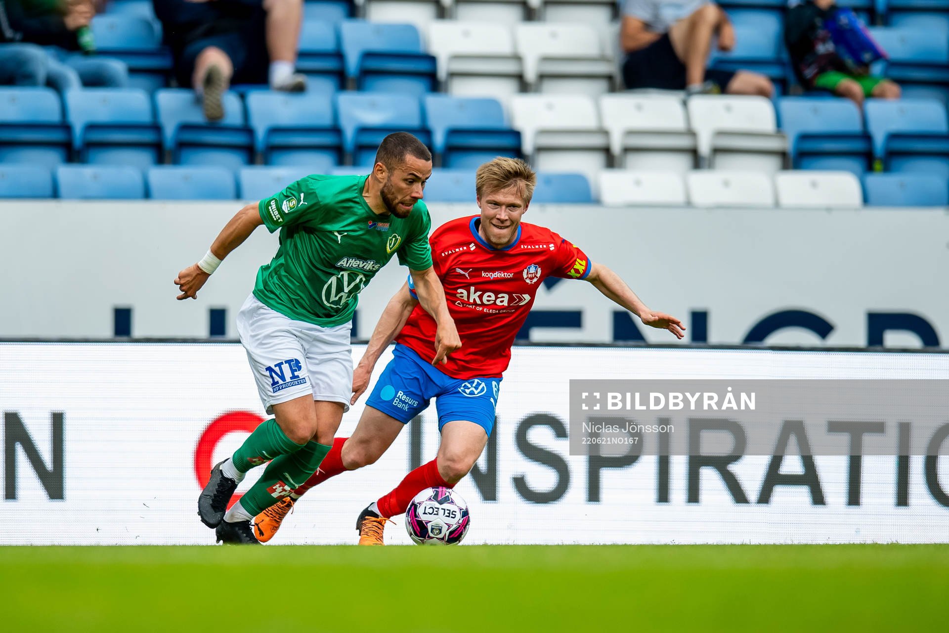 Jönköpings Malkolm Moenza och Helsingborgs Andreas