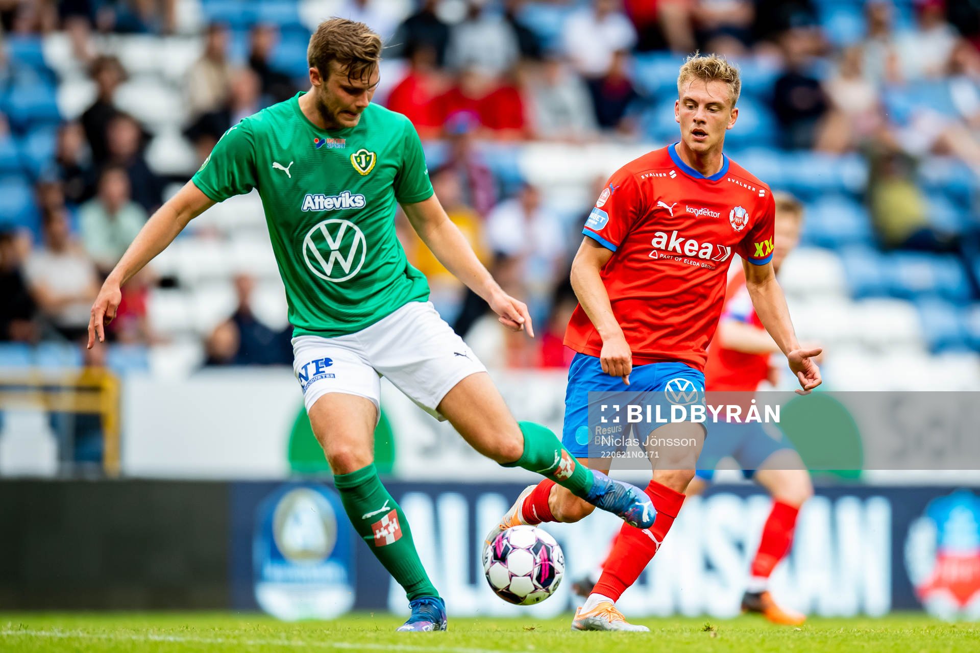 Jönköpings Marcus Degerlund och Helsingborgs Dennis Olsson