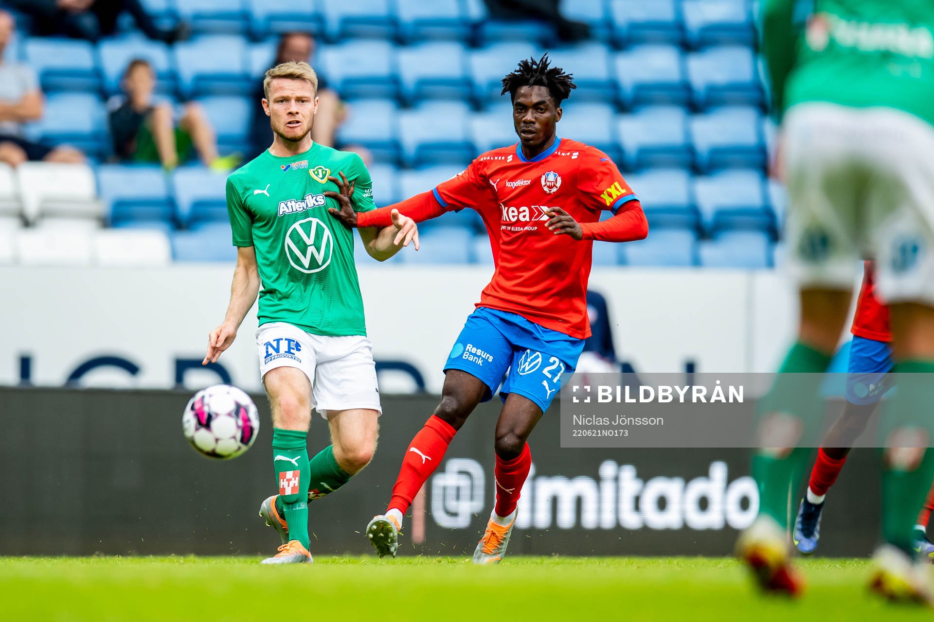 Jönköpings Daniel Ljung och Helsingborgs Benjamin Acquah