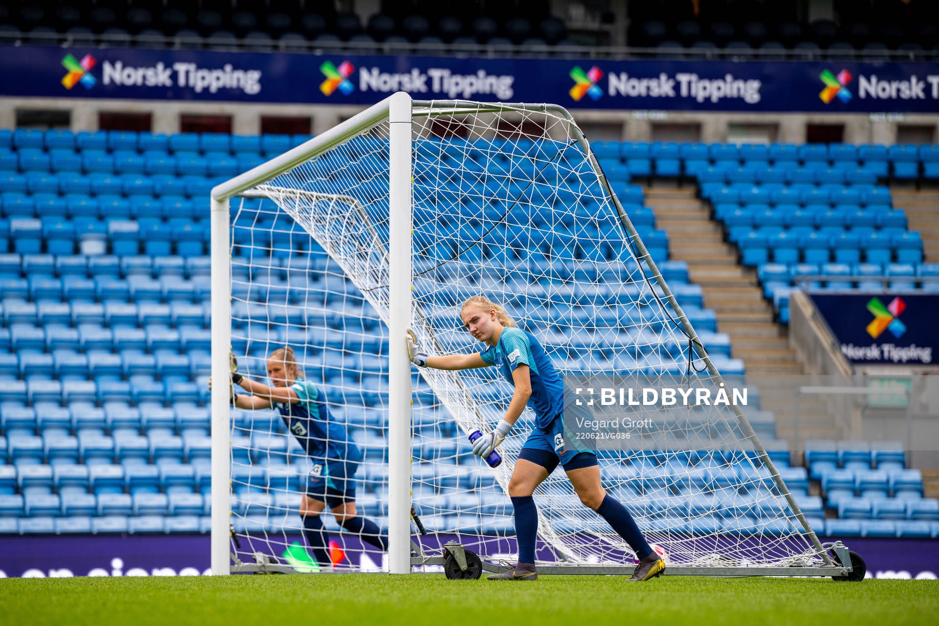 Goalkeeper Sunniva Skoglund of the Norwegian women's