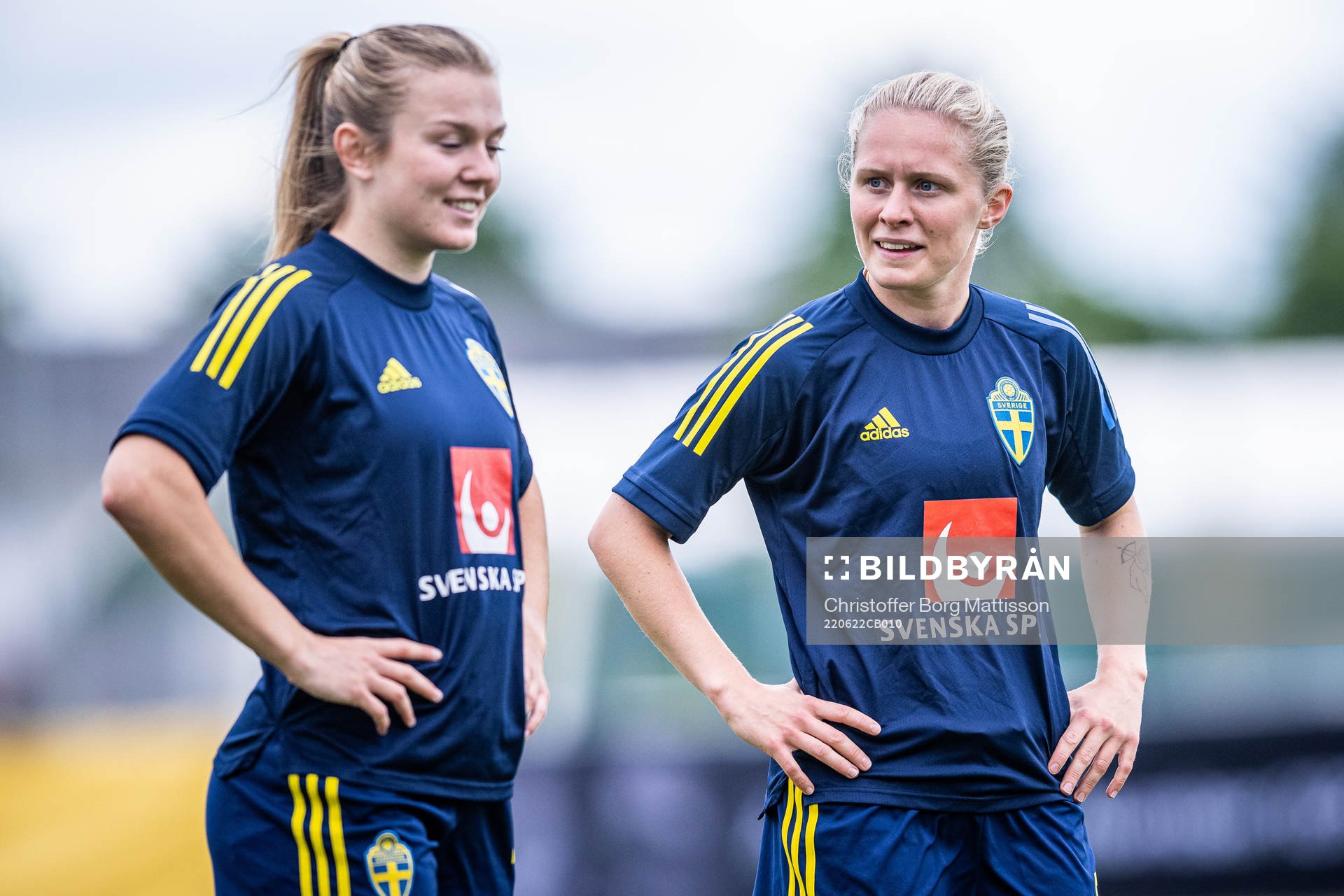 Beata Olsson and Emilia Larsson of Sweden