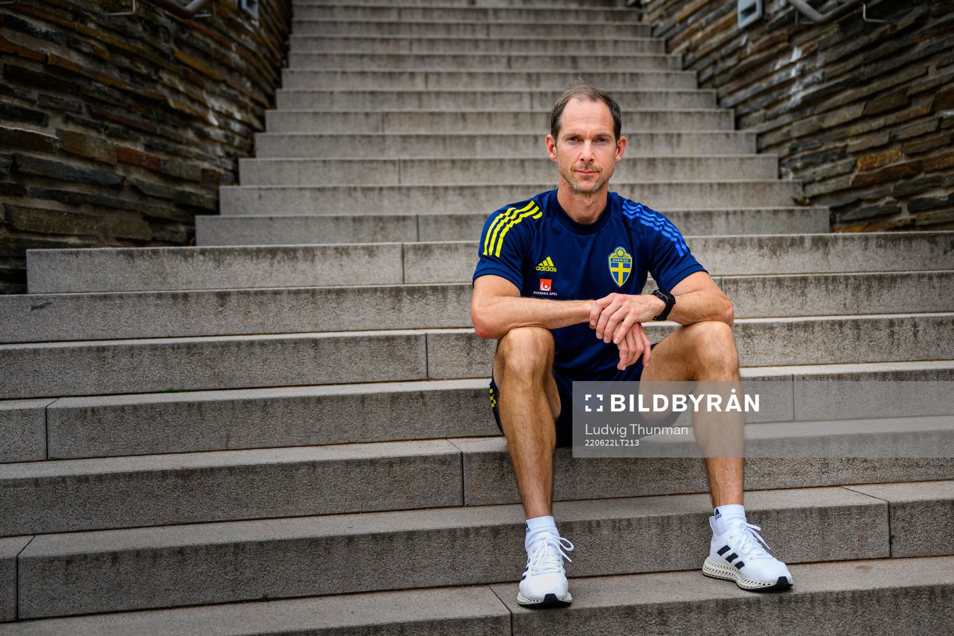 Martin Bergqvist, physio poses for a portrait