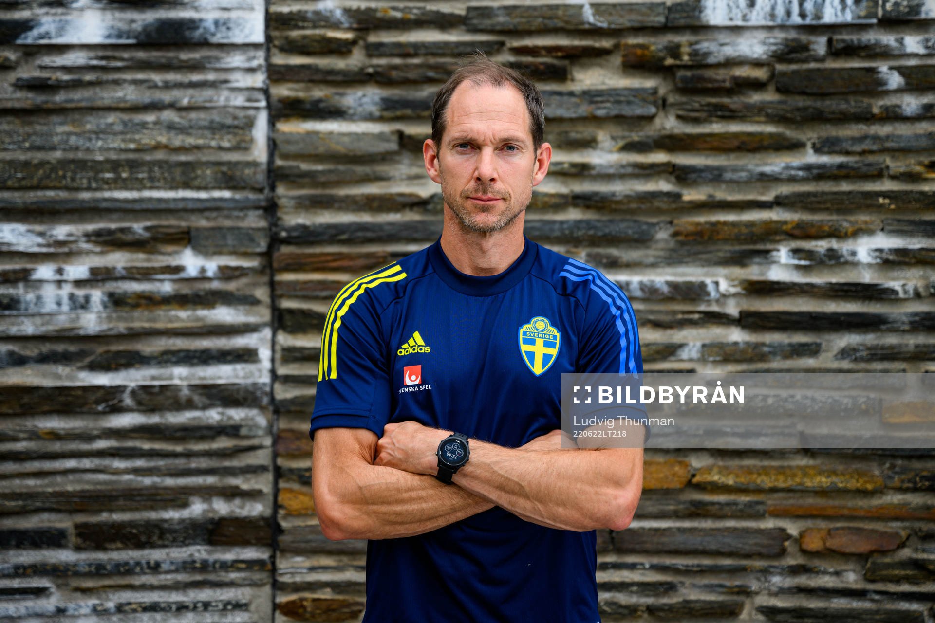 Martin Bergqvist, physio poses for a portrait