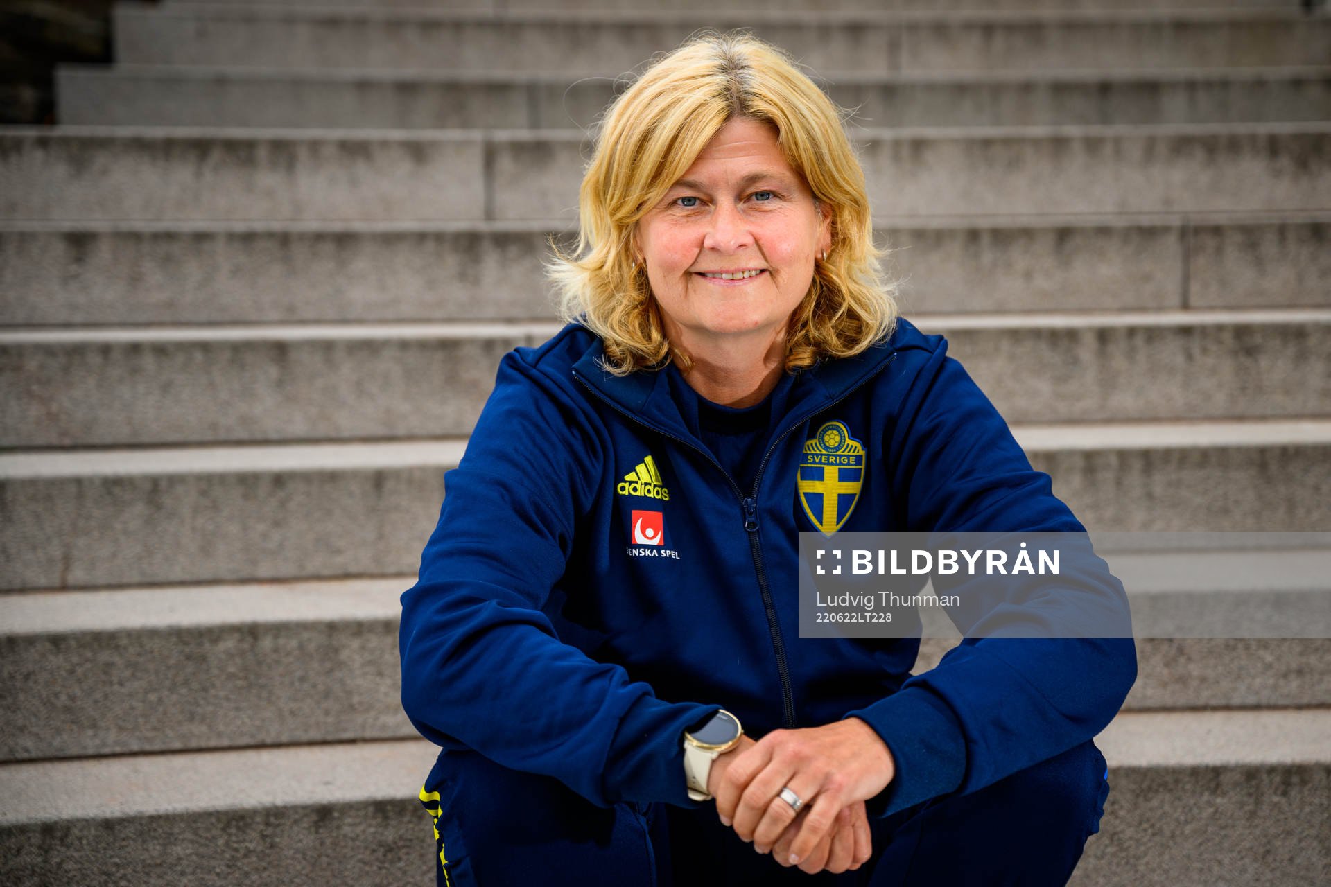 Rebecca Schelin, press officer poses for a portrait
