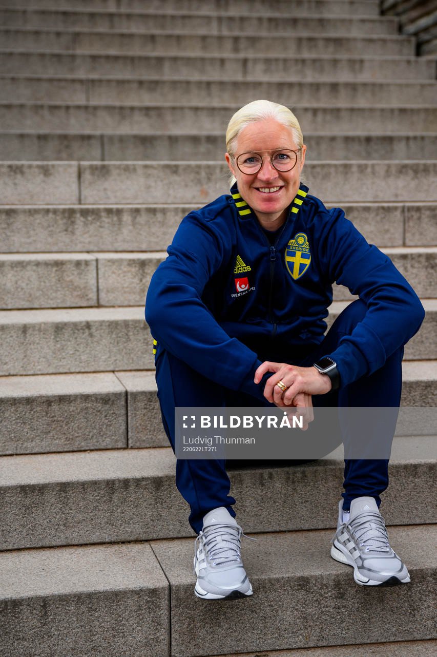 Victoria Sandell, assistant coach, poses for a portrait