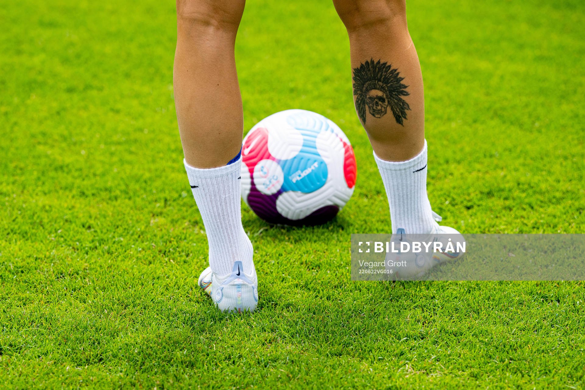 The tattoo of Ada Hegerberg of the Norwegian women's