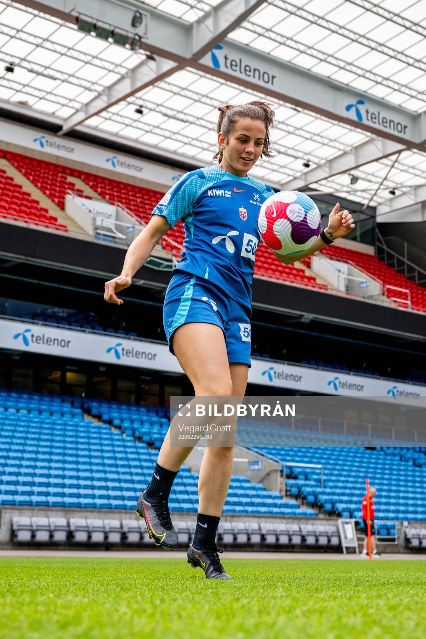 Tuva Hansen of the Norwegian women's national football team