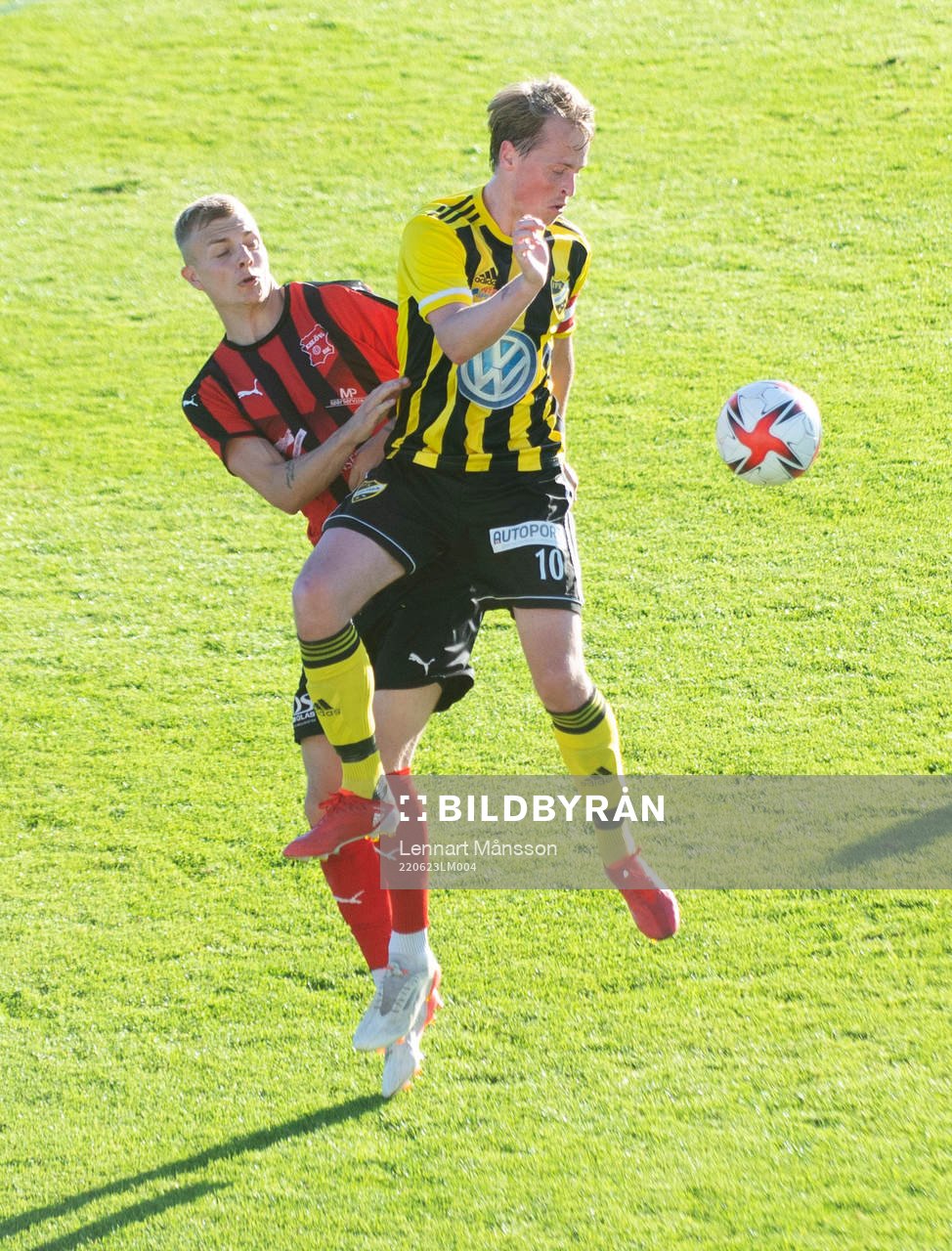 IFK Hässleholms Robin Strömberg i matchen i div. 2 mellan