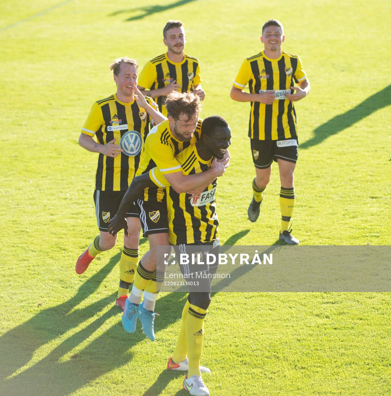 Mohammed Mbye gör 2-1 till IFK Hässleholm i matchen i